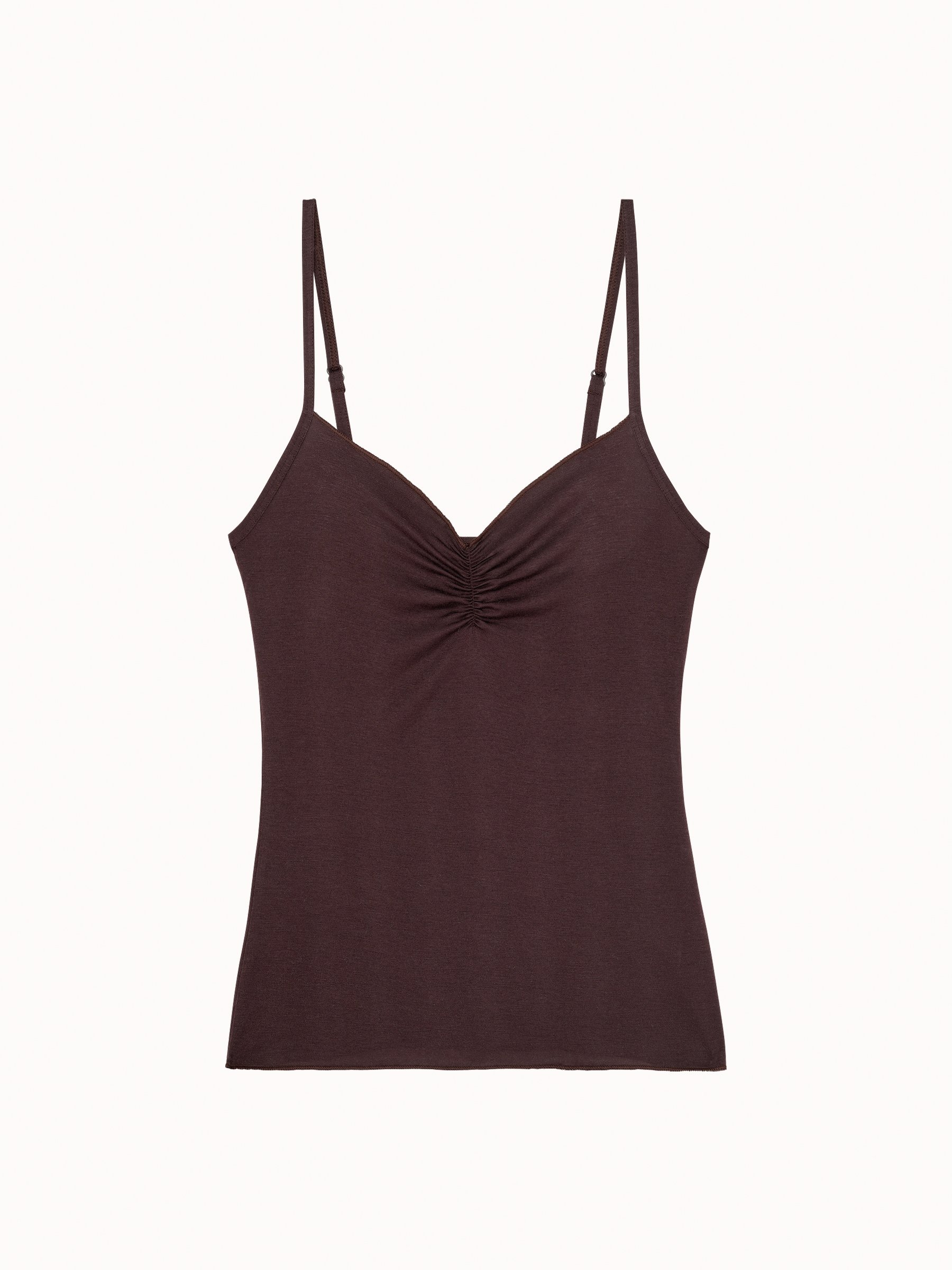 Sleeveless top Brown
