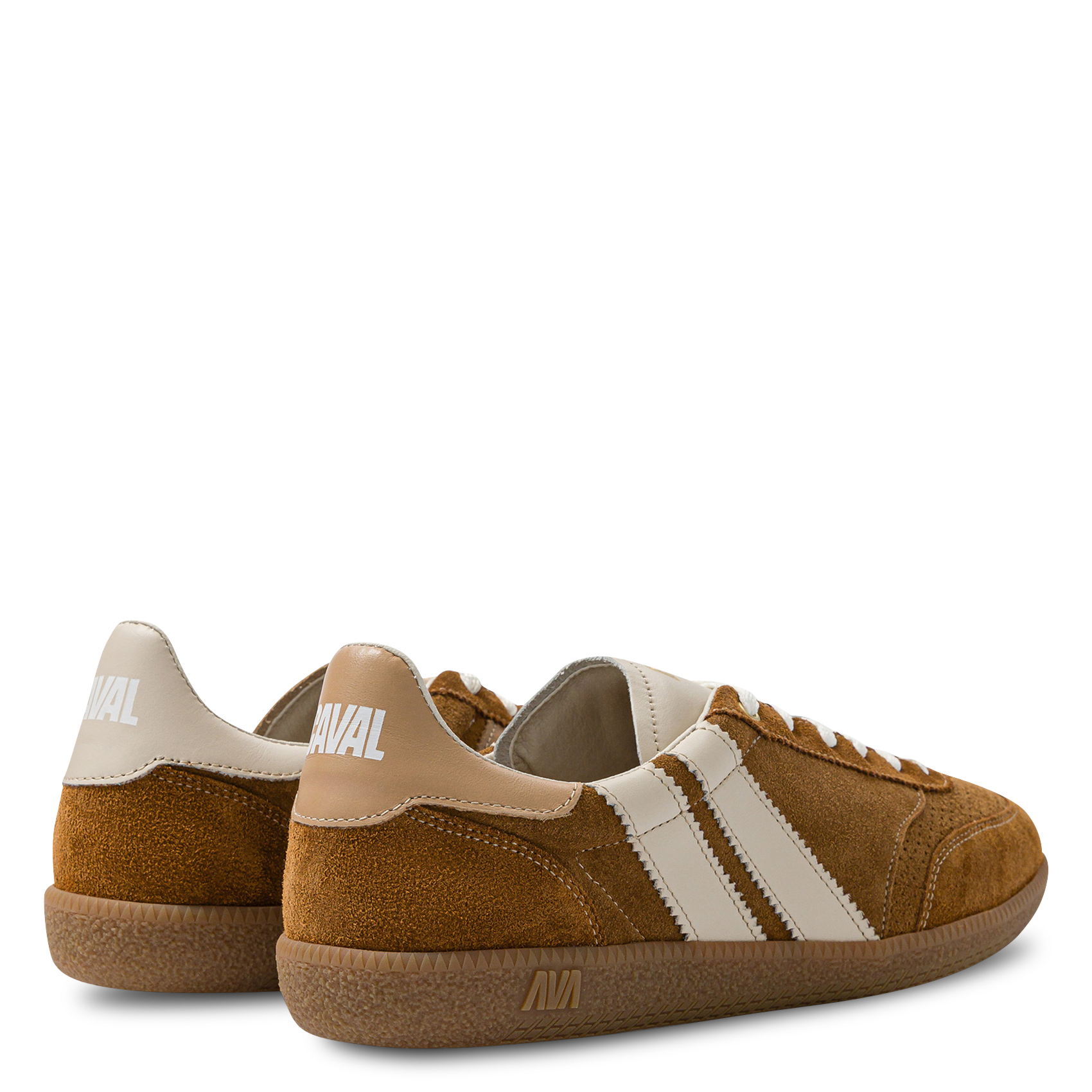 Suede leather low-top sneakers CAVAL Brown