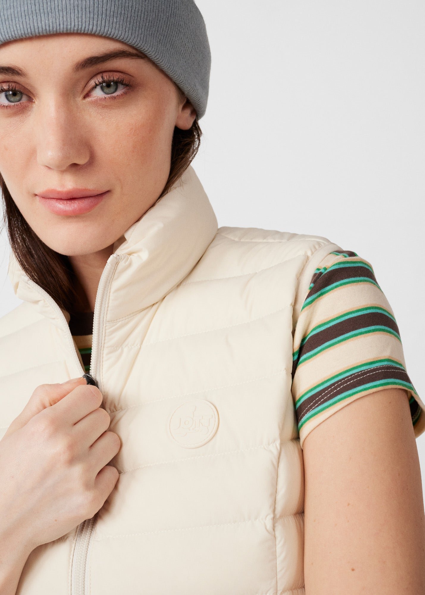 Doudoune sans manches stretch grenada JOTT Blanc