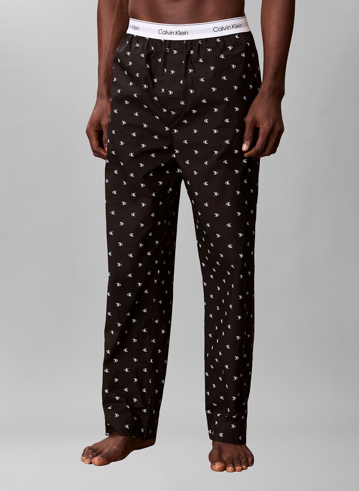 Monogrammed loungewear pants CALVIN KLEIN UNDERWEAR Black