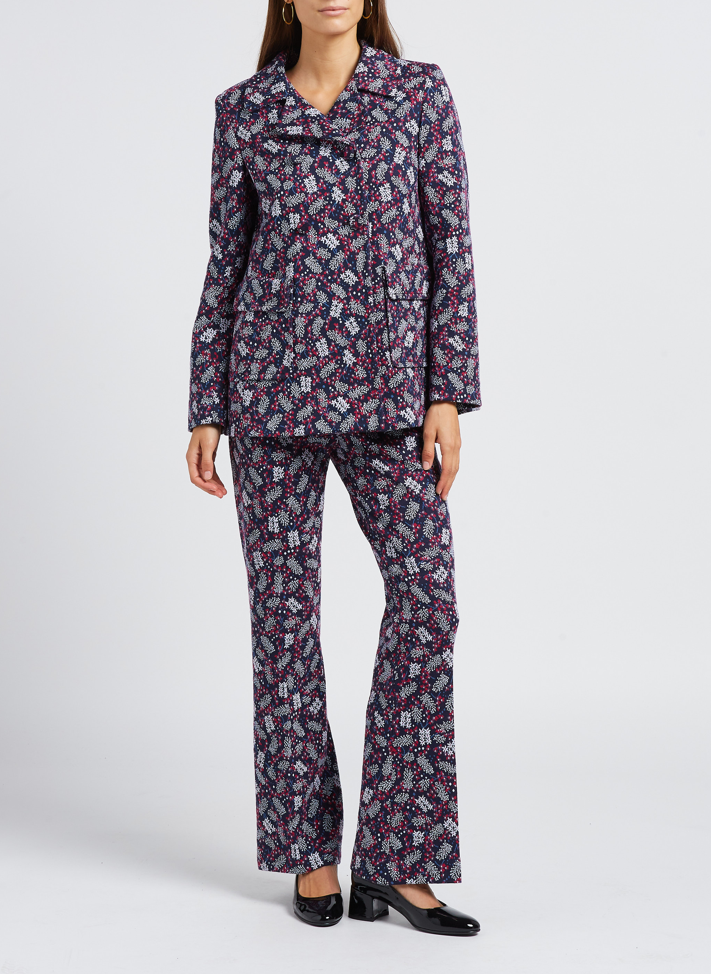 Veste col tailleur droite PAUL AND JOE Bleu