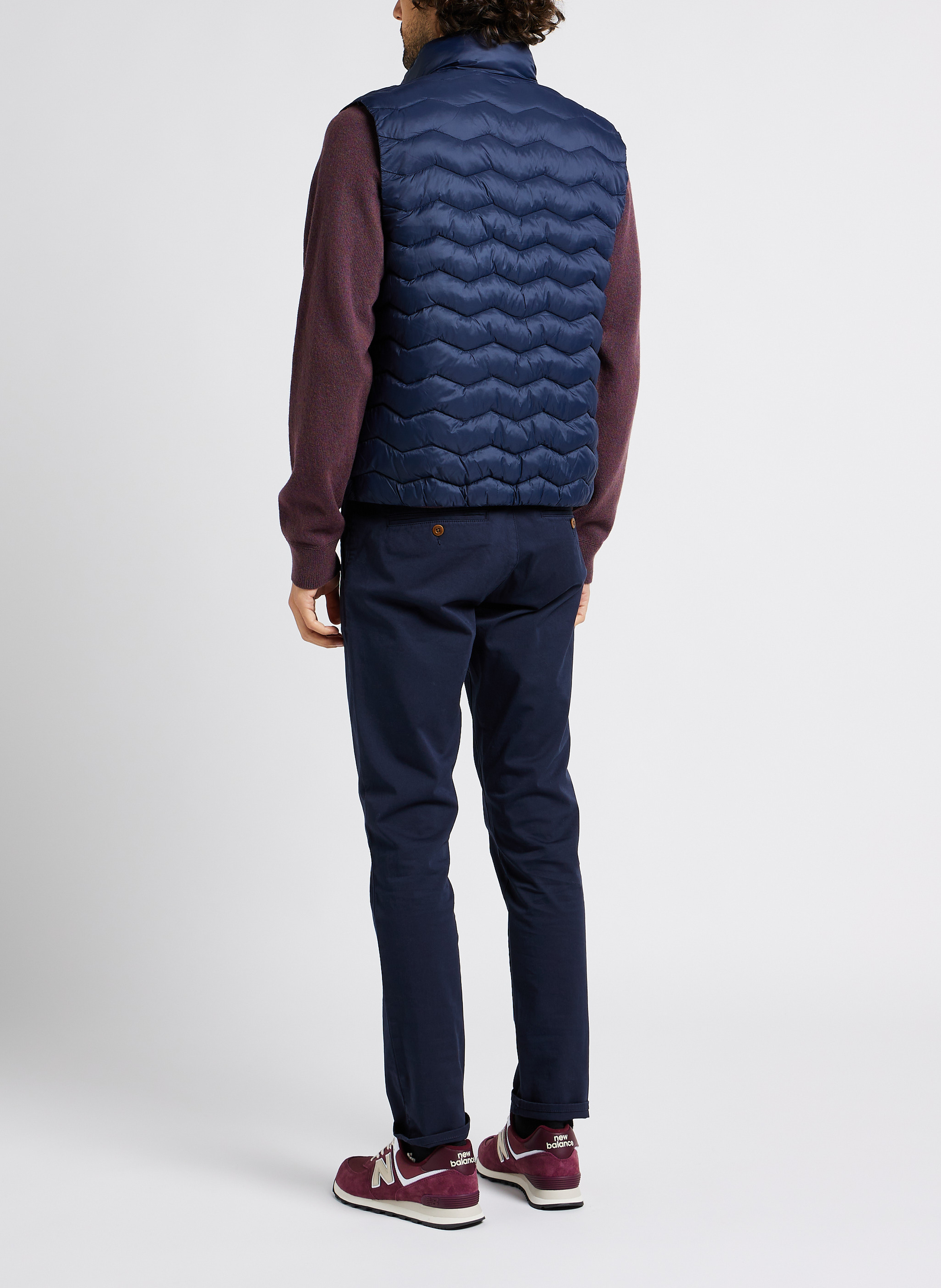 Slim-fit organic cotton-blend pants GANT Blue