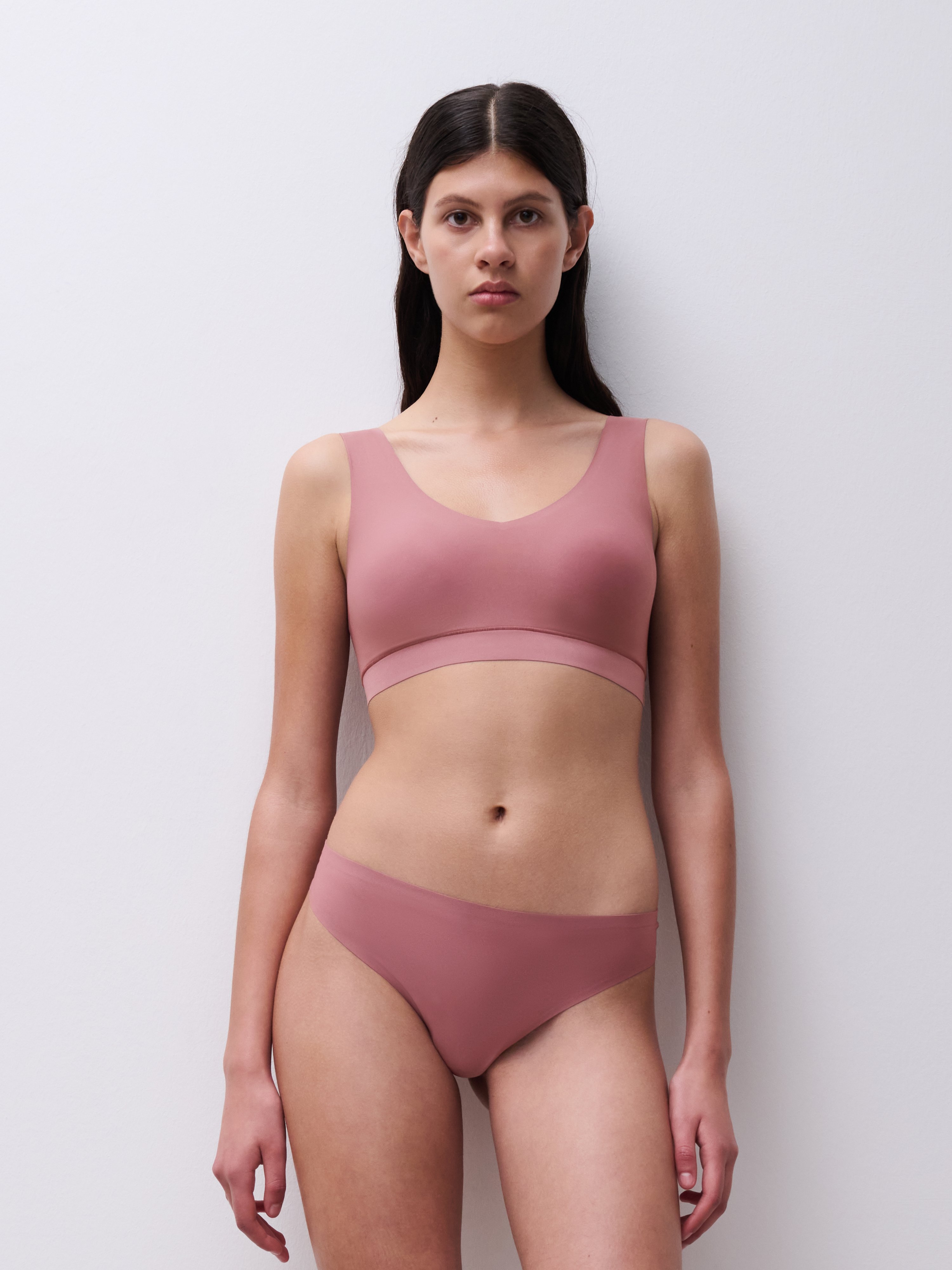 Crop top with cups Brown