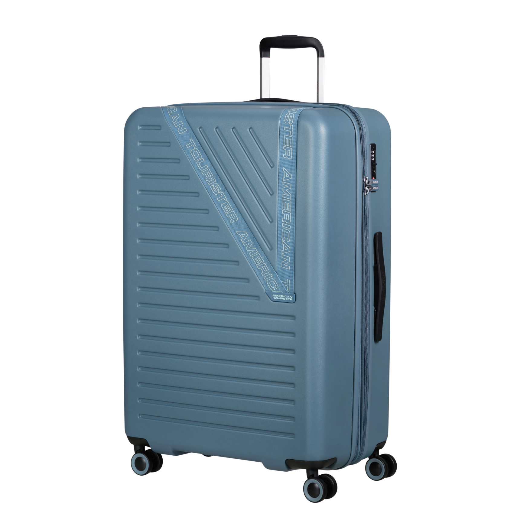 Dynabelt 4-wheel suitcase size L AMERICAN TOURISTER Blue