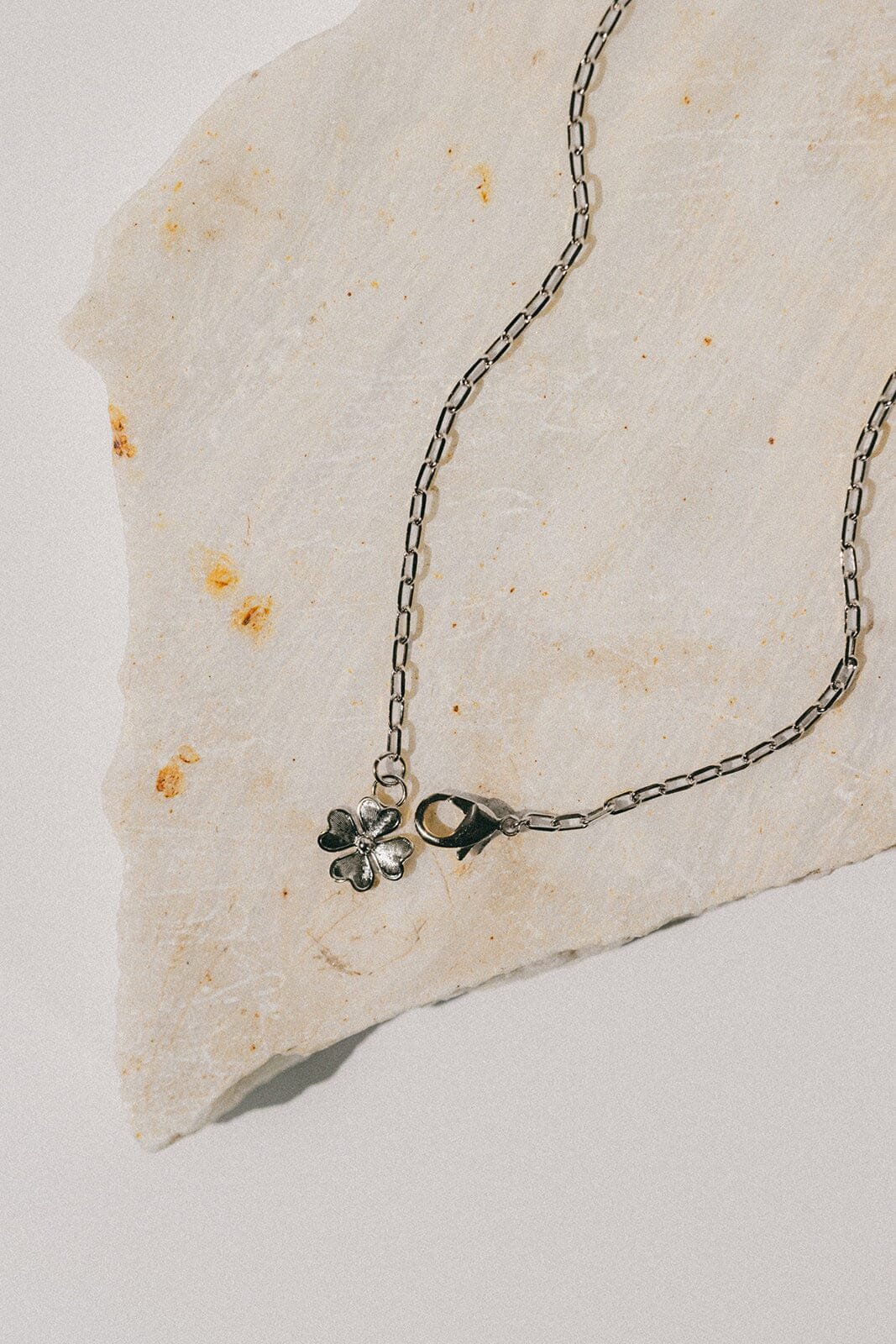 Maxi silver-plated clover necklace MONSIEUR SIMONE Silver