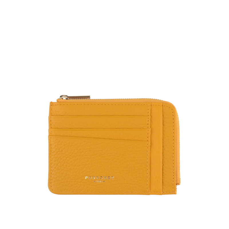 Portefeuille en cuir de vachette CLUB Safran