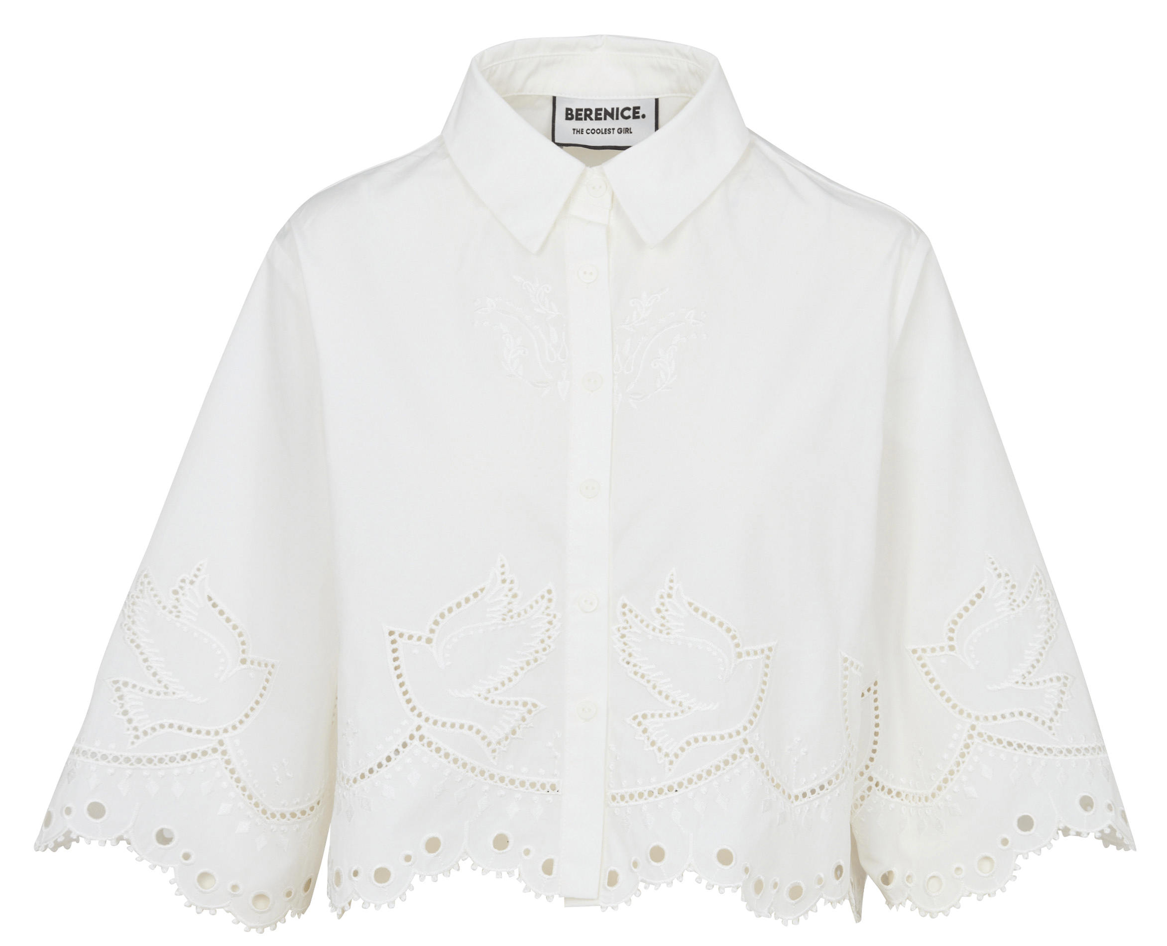 Chemise col classique brodée BERENICE