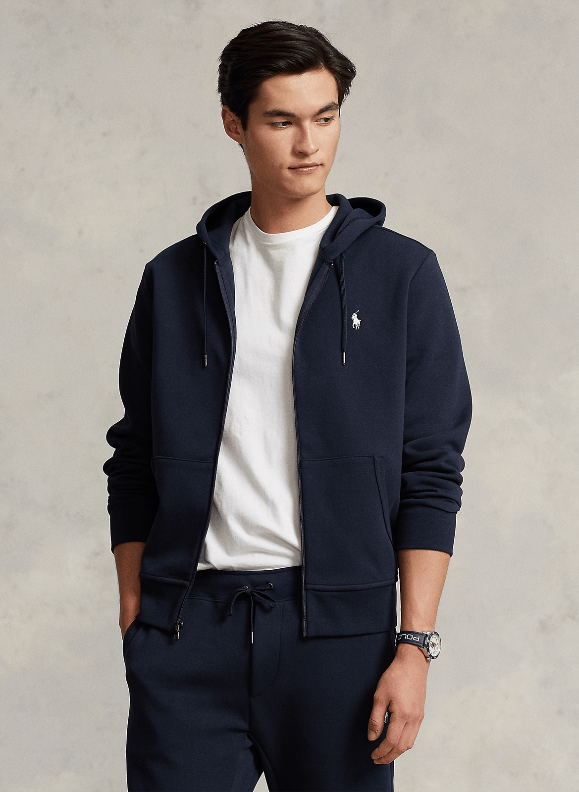 Kapuzensweatshirt aus Baumwoll-Mix POLO RALPH LAUREN Blau