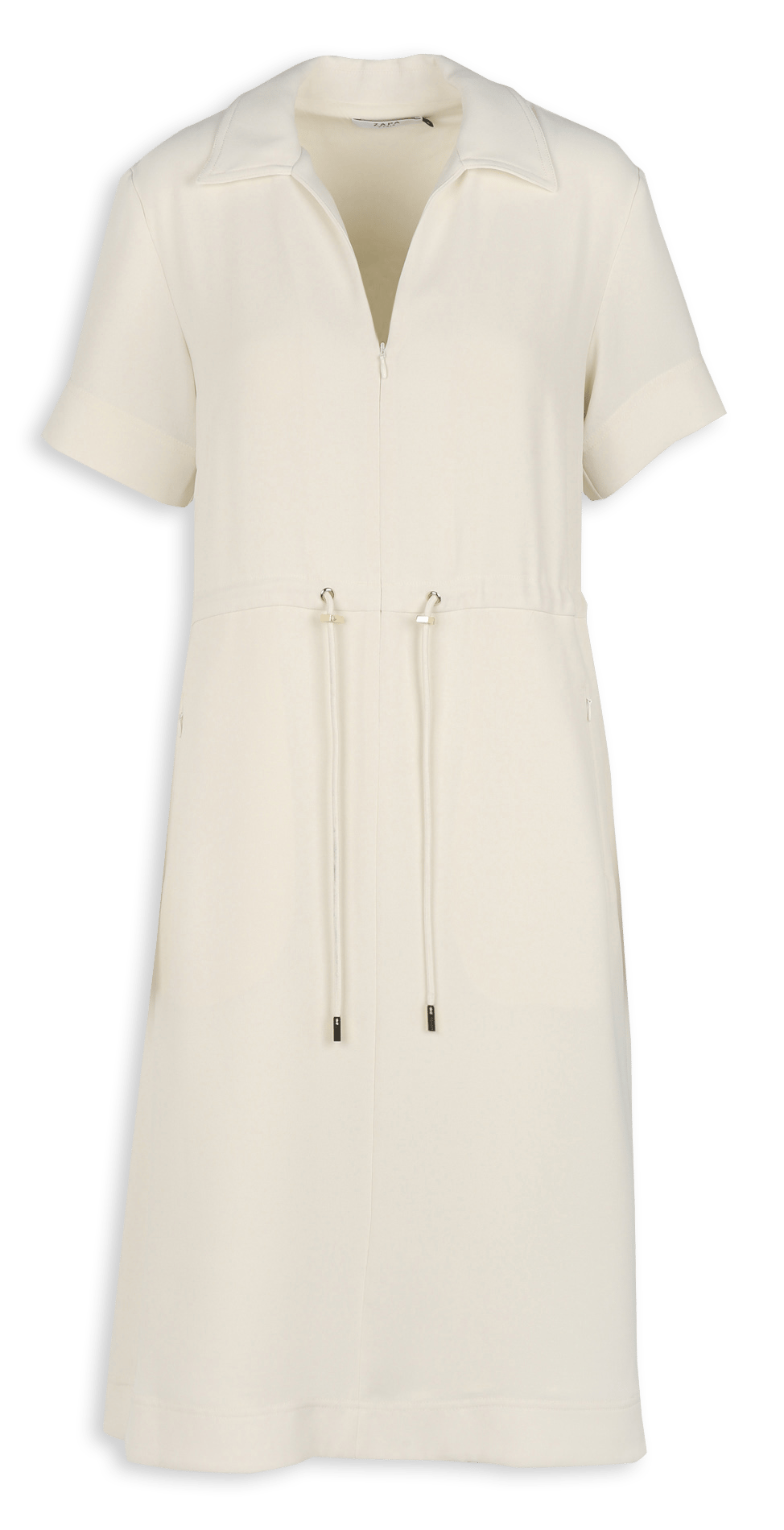 Fitted long dress REBEL Ecru