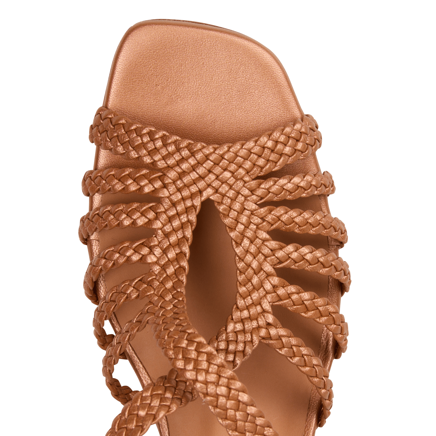 Alice heeled leather sandals NAGUISA Brown