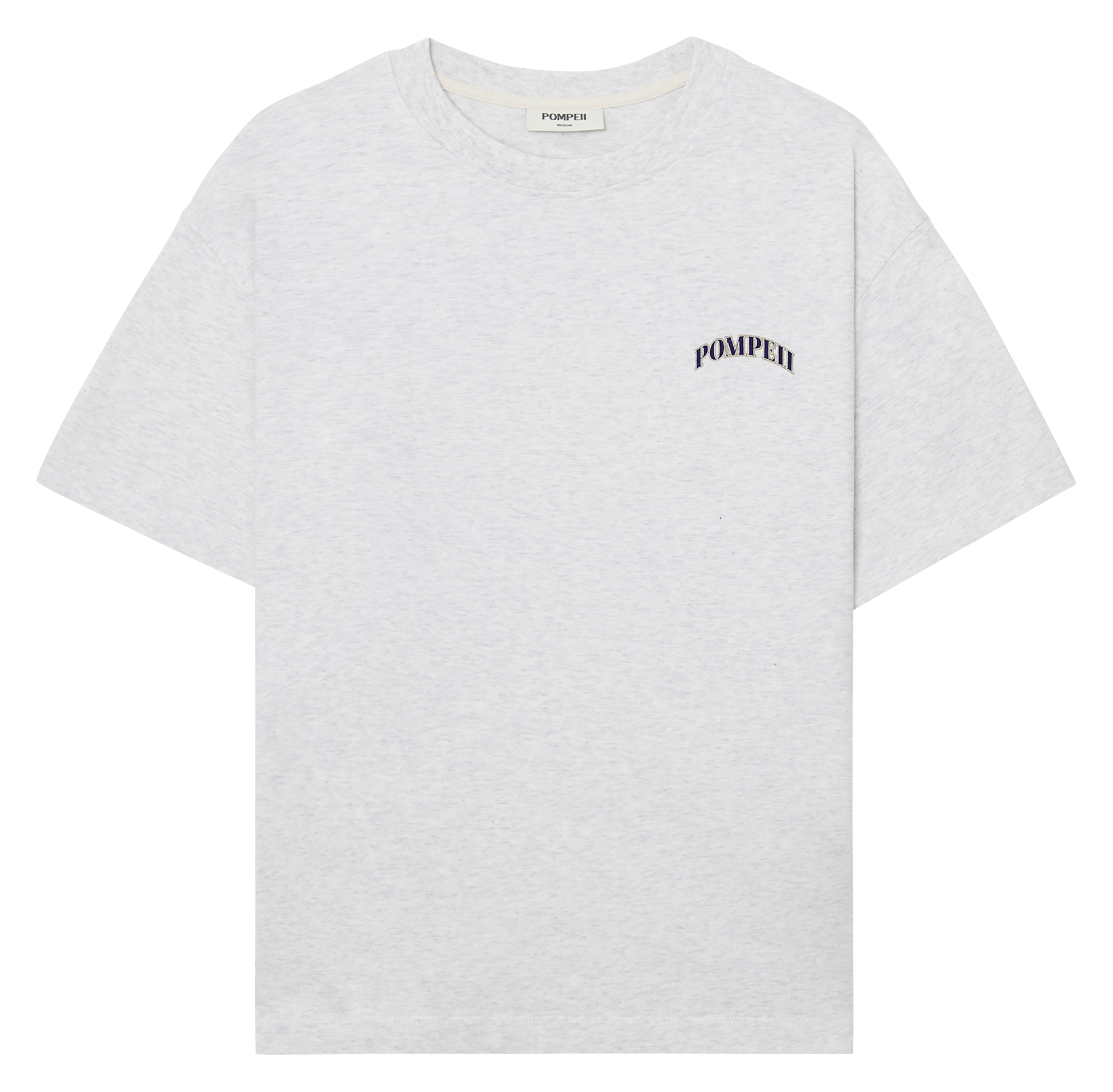 Round-neck printed T-shirt POMPEII Silver
