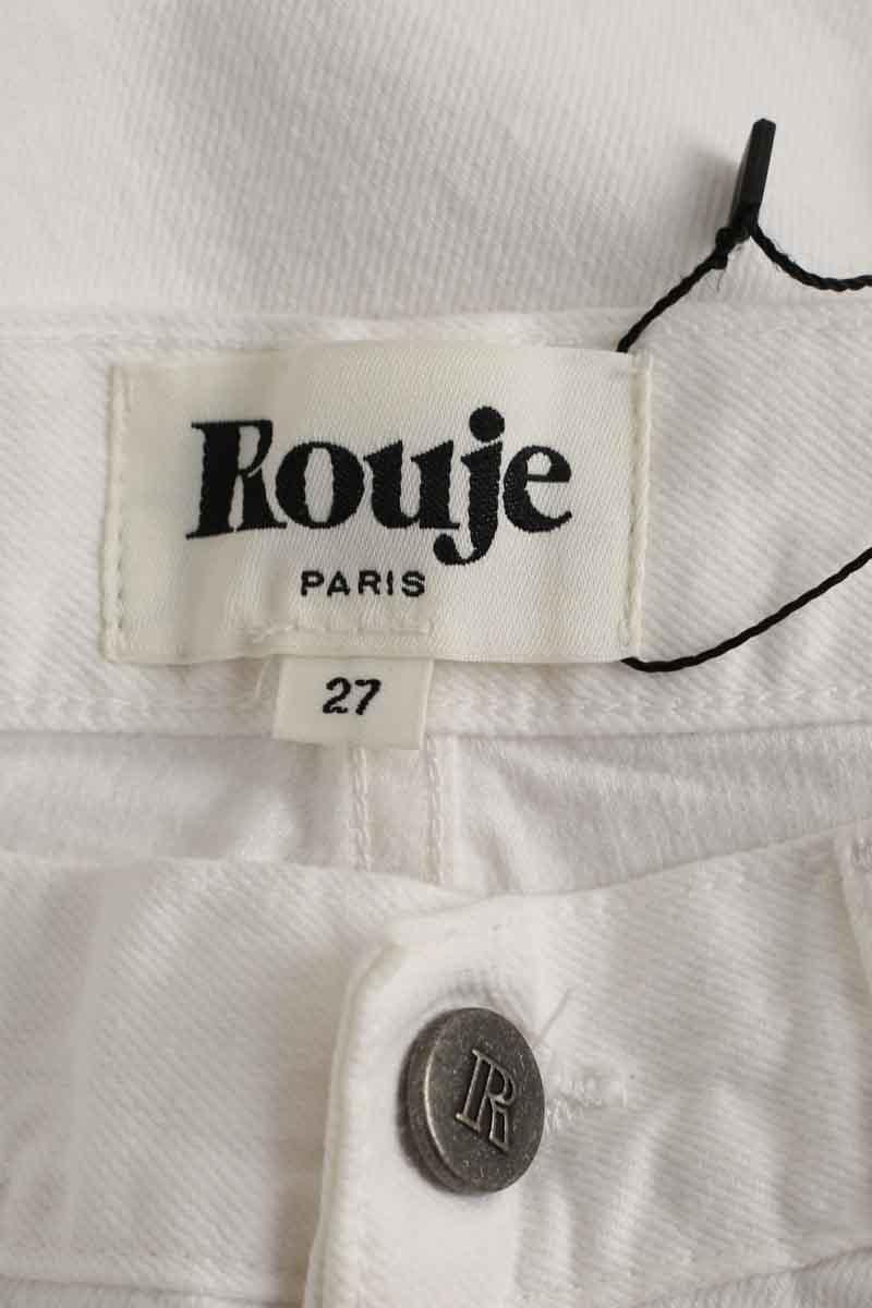 Straight cotton-blend pants ROUJE - Seconde Main White