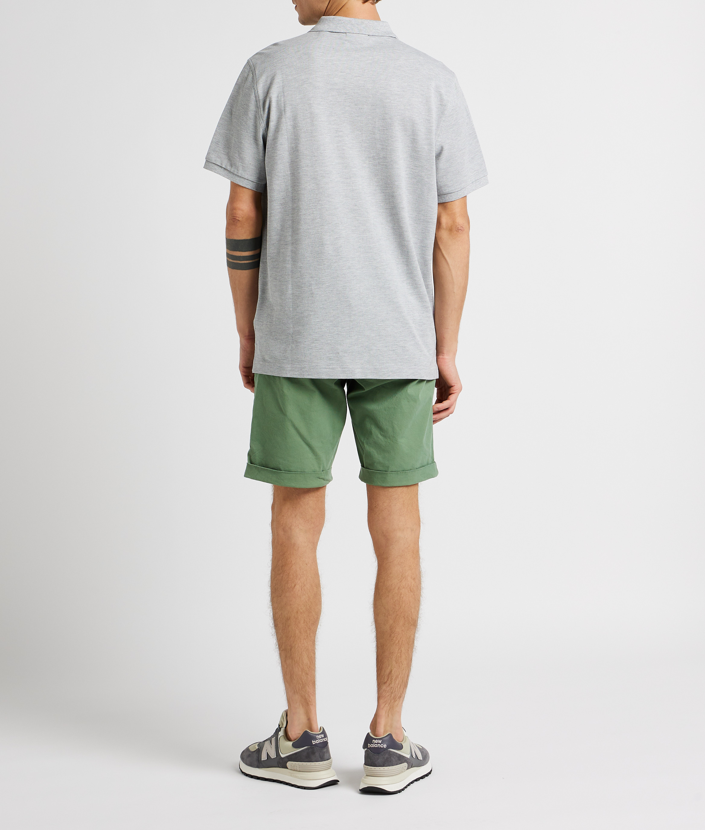 Katoenen polo met klassieke kraag GANT Grijs