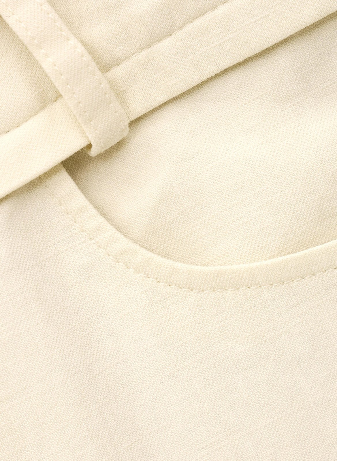 Pantalon large en lin mélangé BA&SH Beige