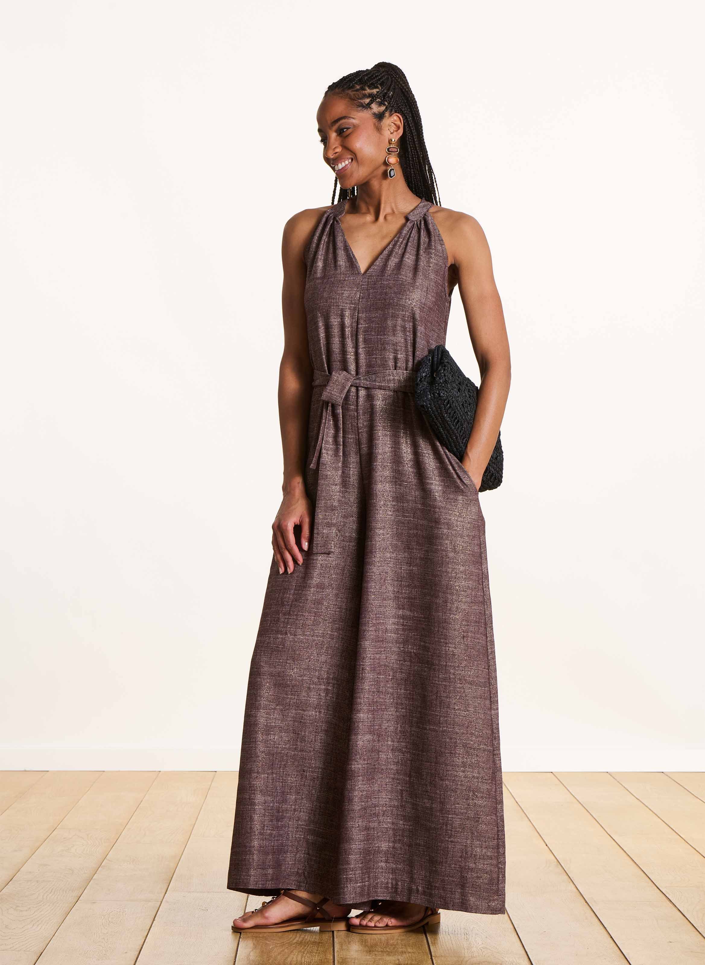 Weiter, ärmelloser Jumpsuit LA FEE MARABOUTEE