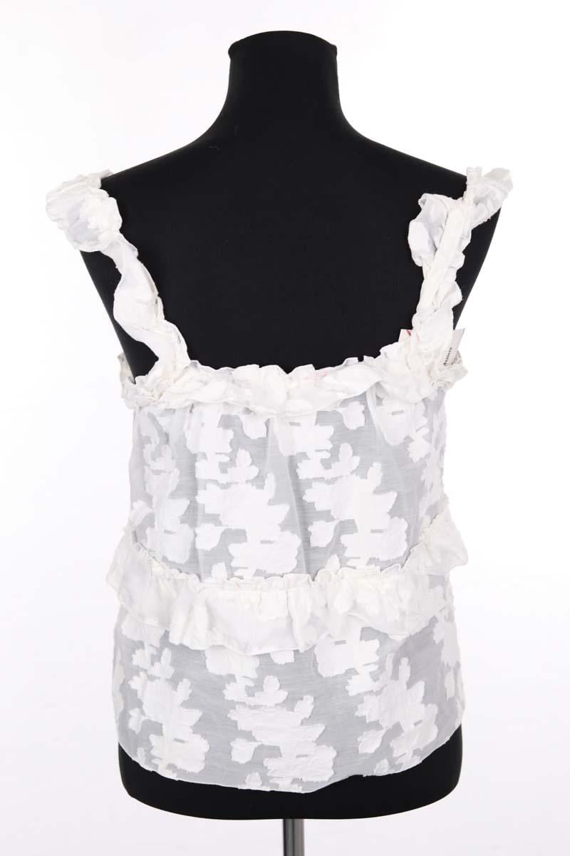 Top sans manche SEZANE - Seconde main Blanc