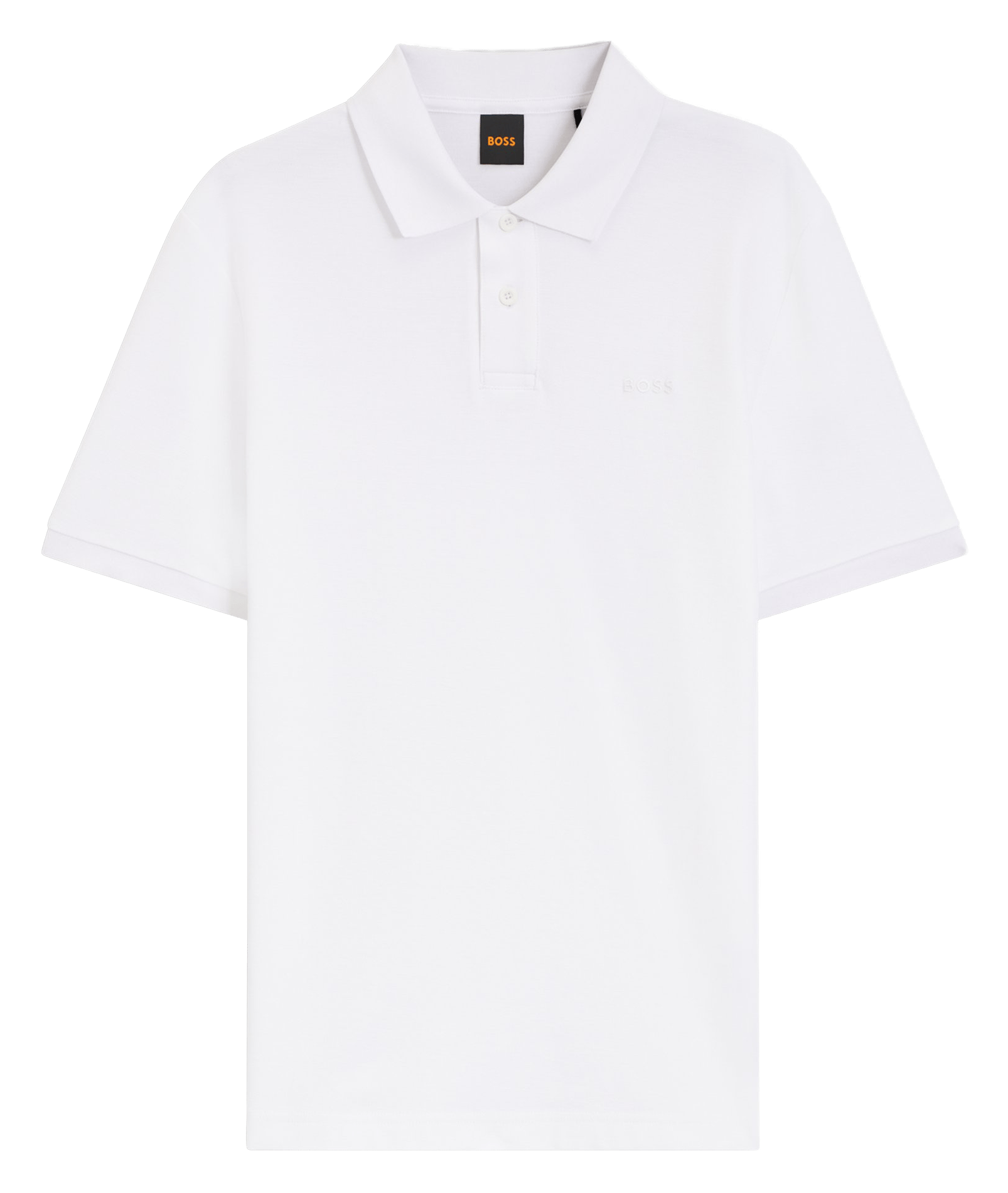 Polo regular-fit en coton BOSS Blanc