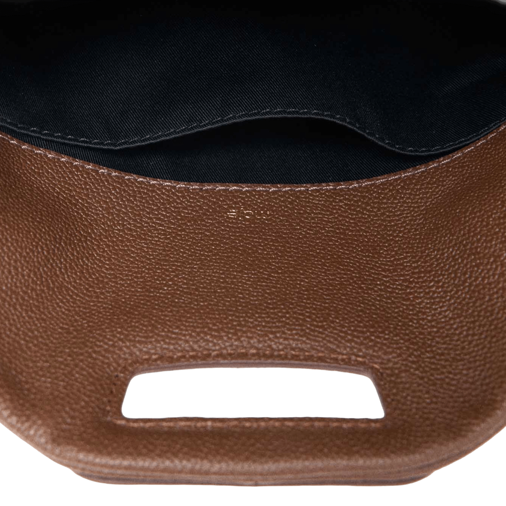 Leren clutch MAJE Bruin