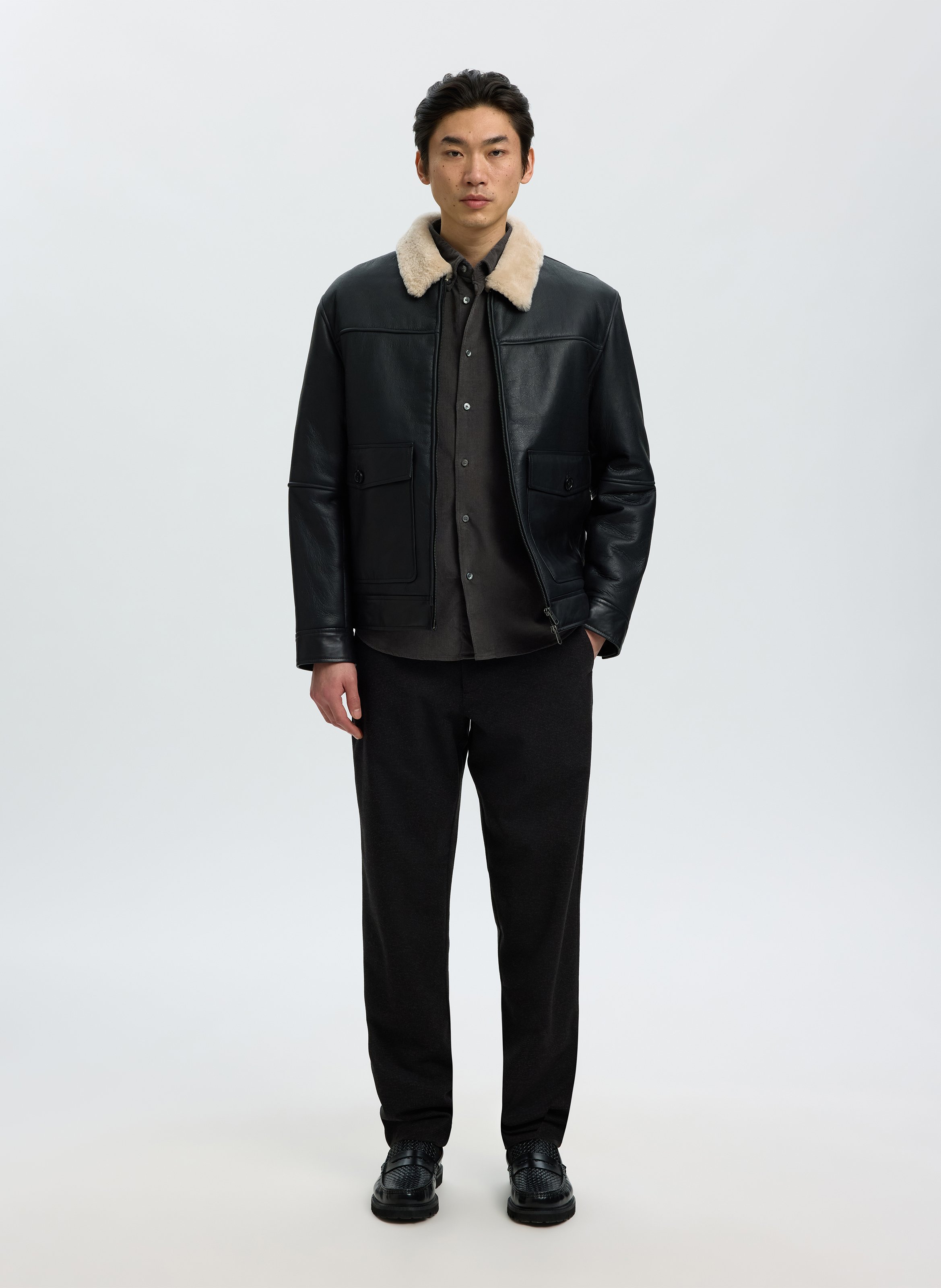 Surchemise en velours côtelé | Gris SELECTED Homme