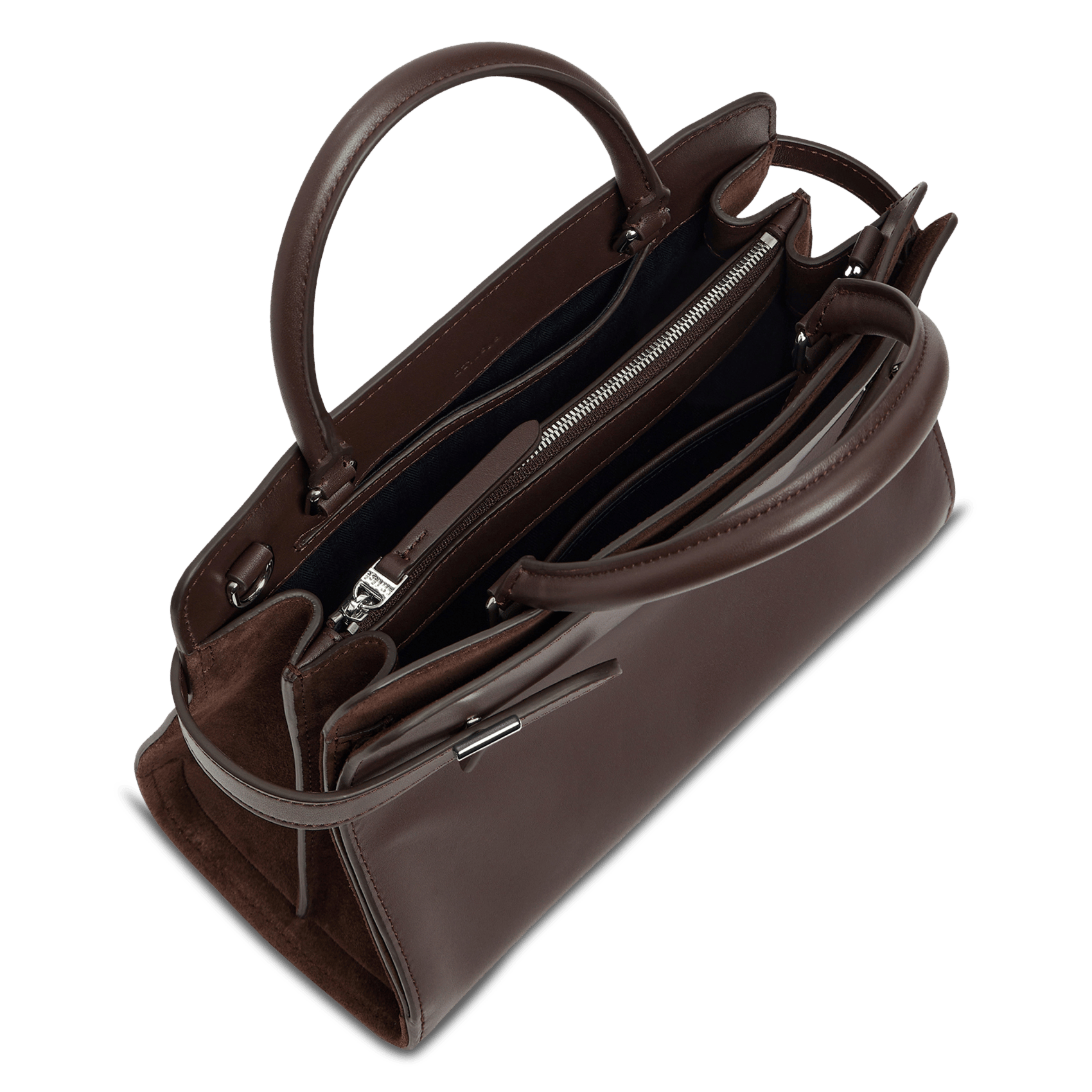 Sac à main en cuir LE TANNEUR Marron