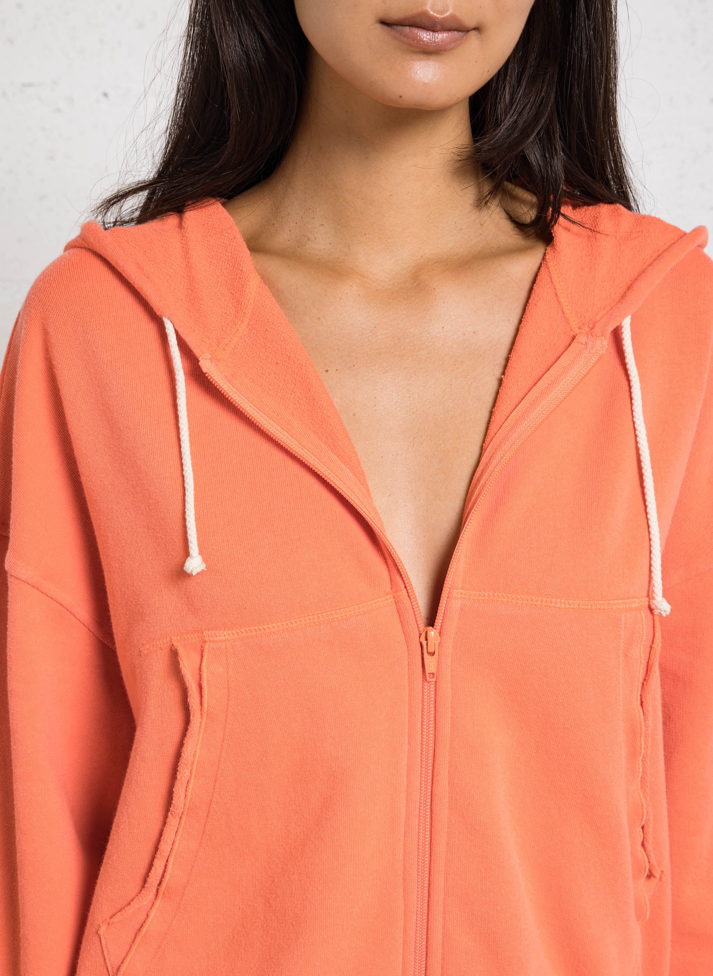 Wijd sweatshirt met capuchon  AMERICAN VINTAGE Oranje