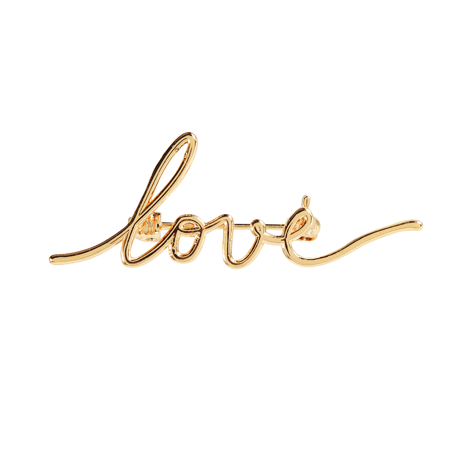 Wired brooch DES PETITS HAUTS Golden