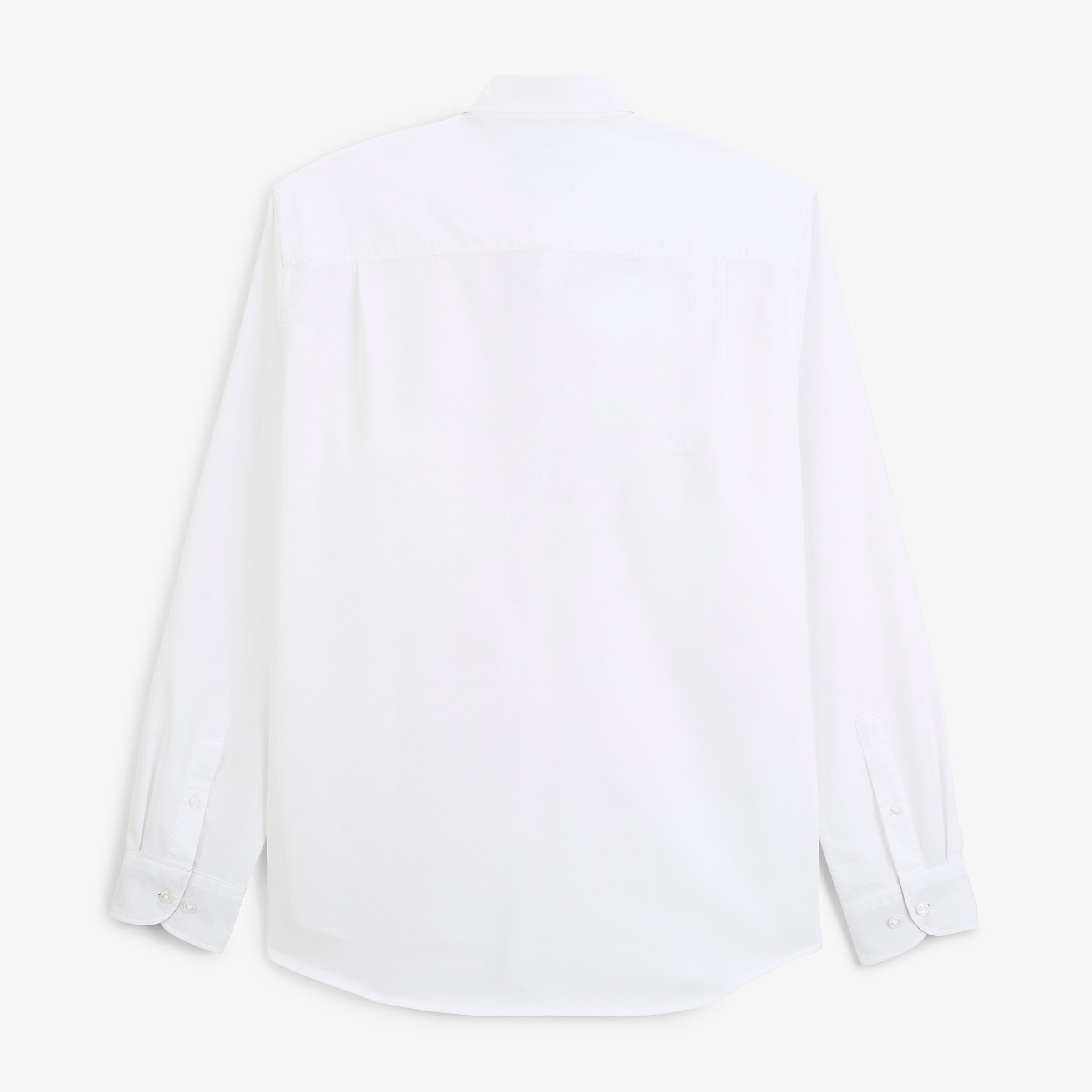 Long-sleeve Oxford shirt with strap. SERGE BLANCO White
