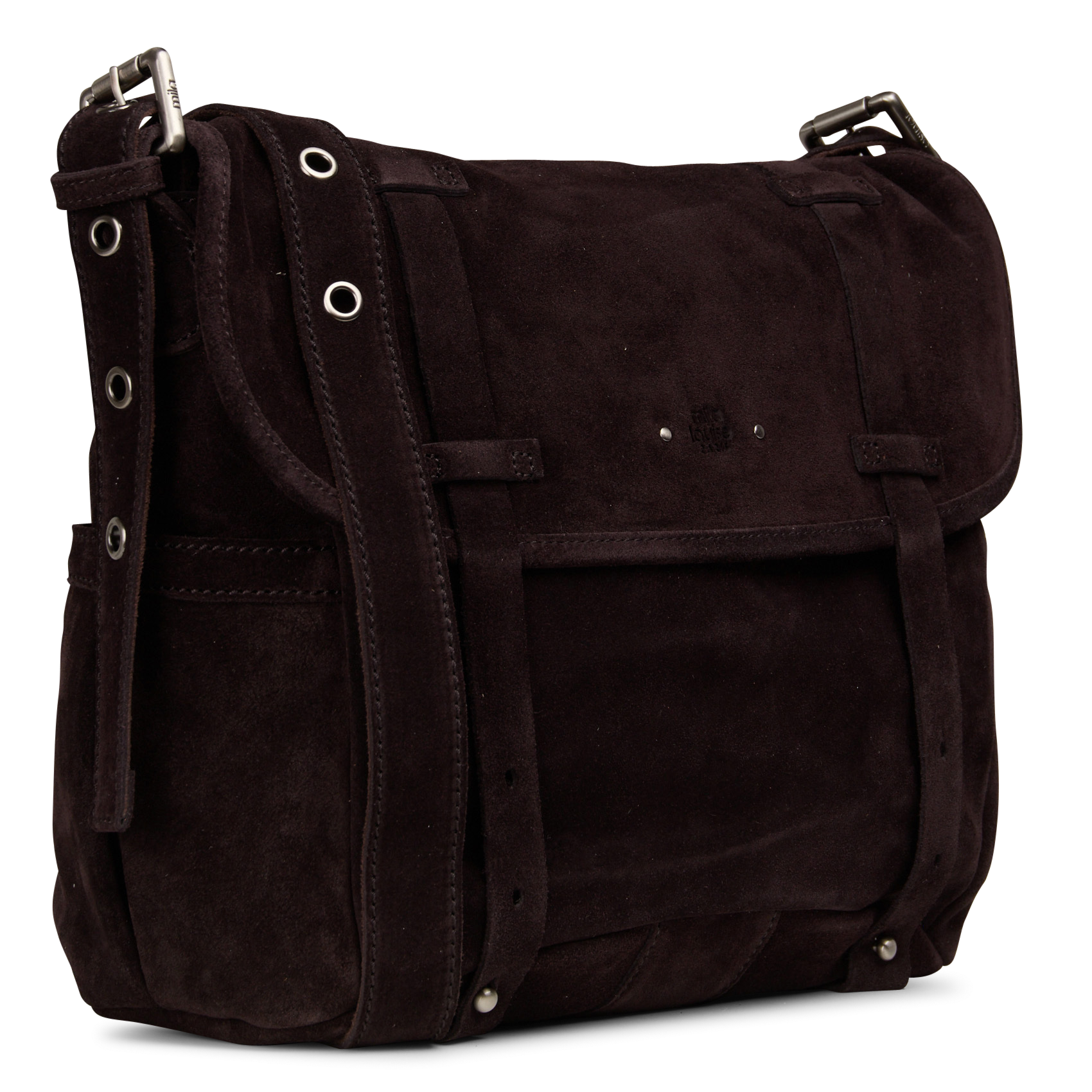 Sac porté épaule en cuir MILA LOUISE Marron