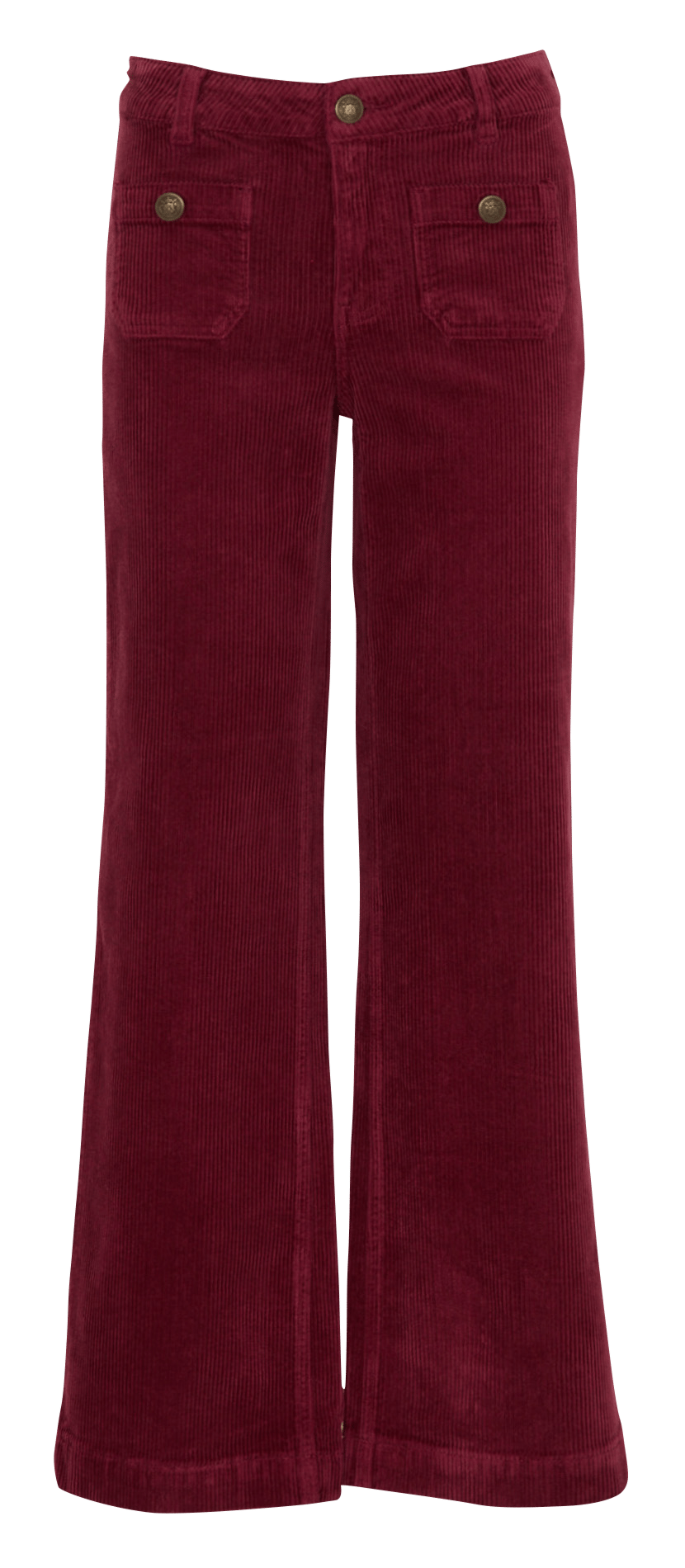 Wijde broek van katoenmix MAISON 123 Rood