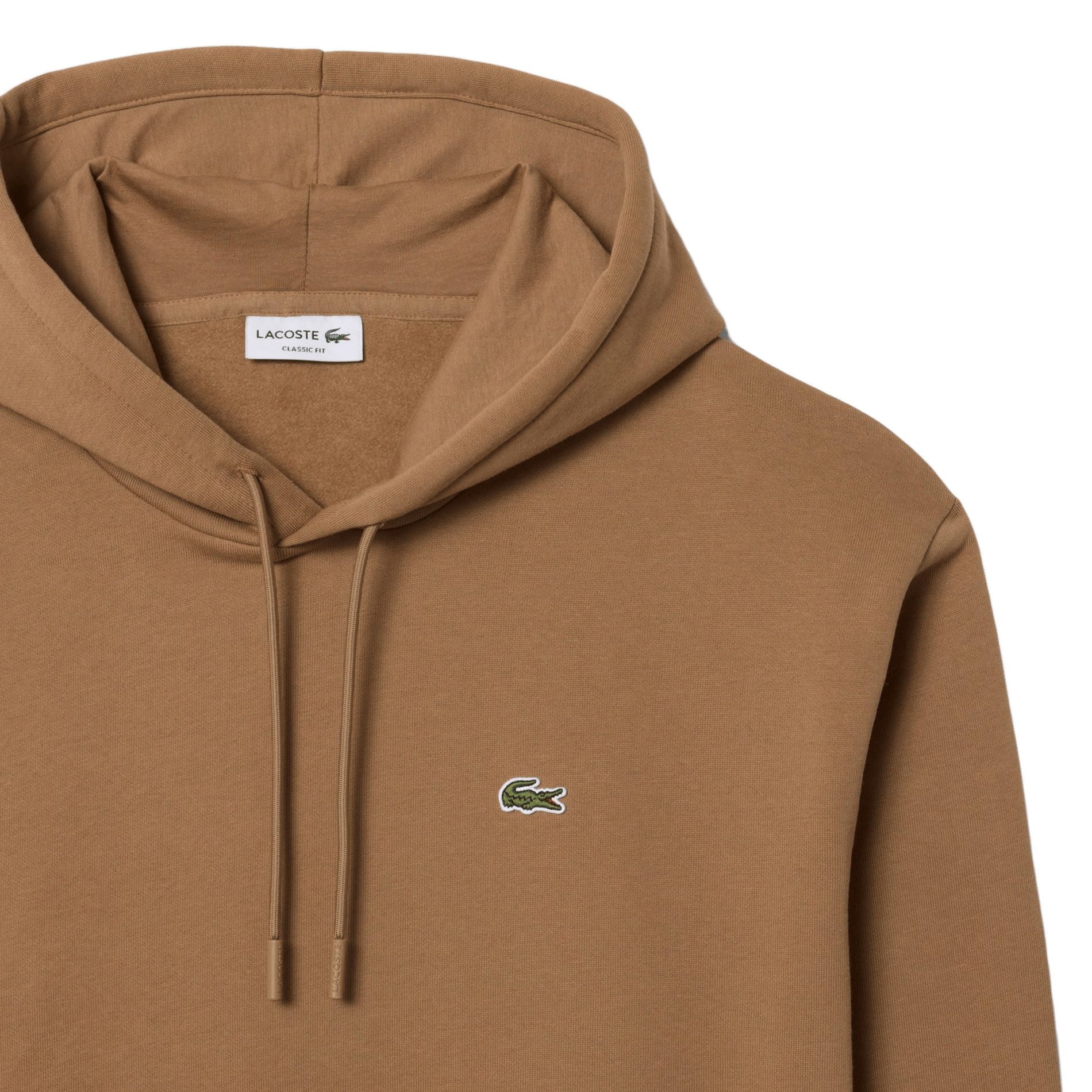 Cotton-blend hoodie LACOSTE Brown