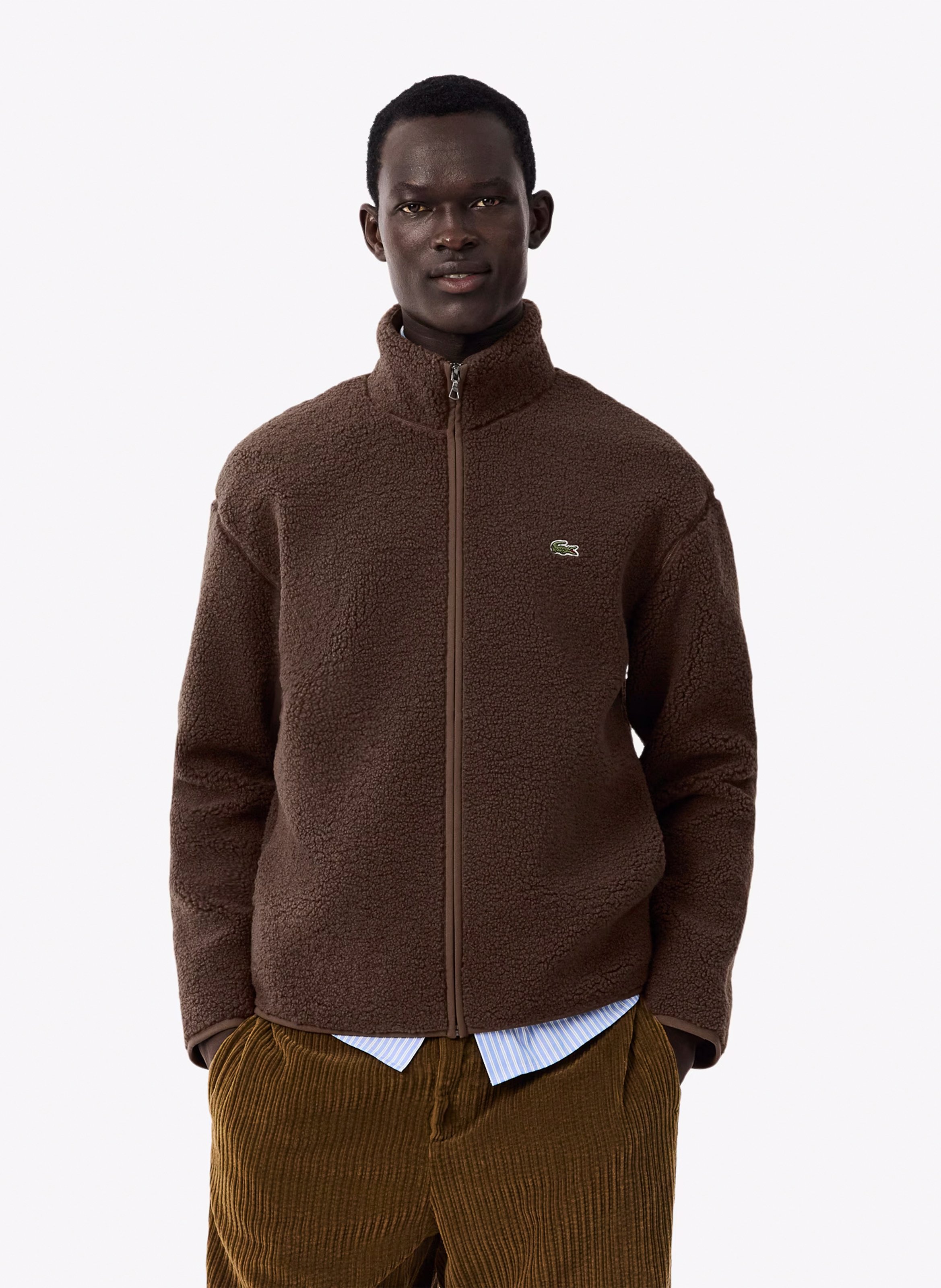 Gerader Stehkragen-Blouson LACOSTE Braun