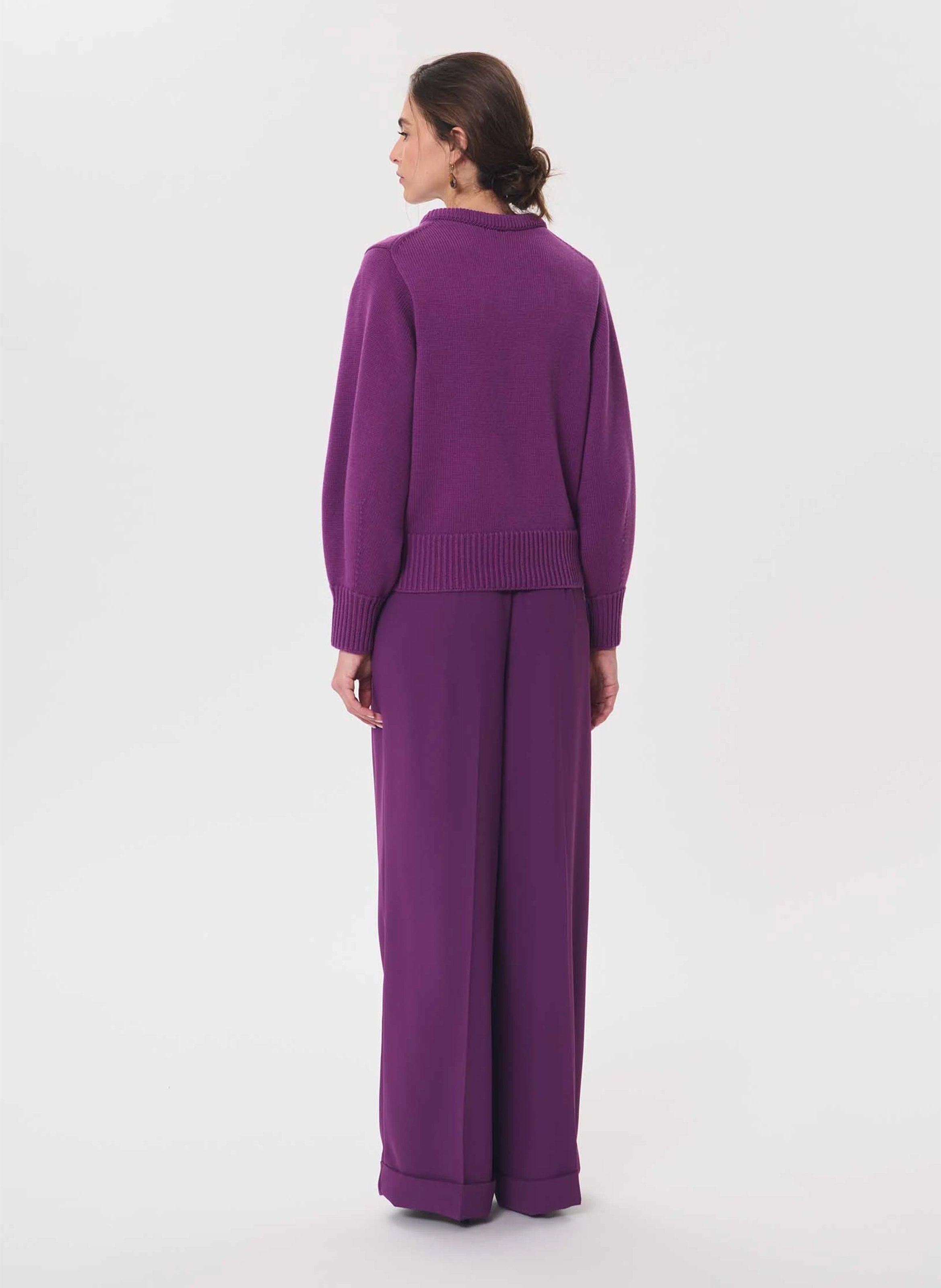 Pull oversize col rond | Violet TARA JARMON Femme