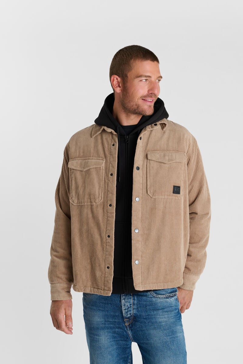 Snap-button overshirt LE TEMPS DES CERISES Beige