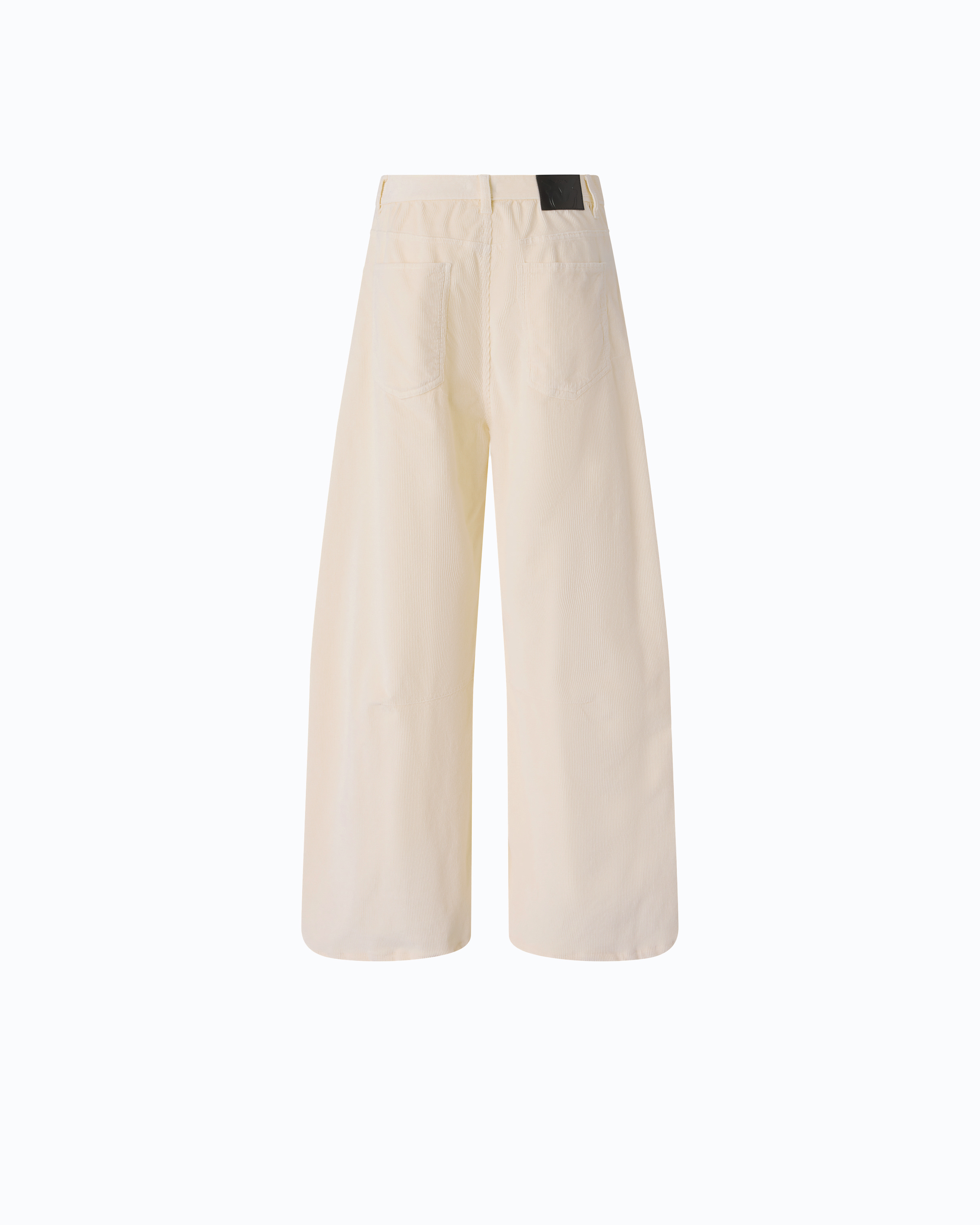 Pantalon barrel en velours côtelé PINKO Beige
