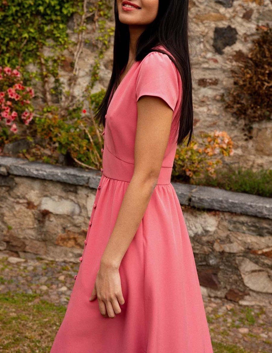 Robe longue MAISON LEMOINE - Seconde main Rose