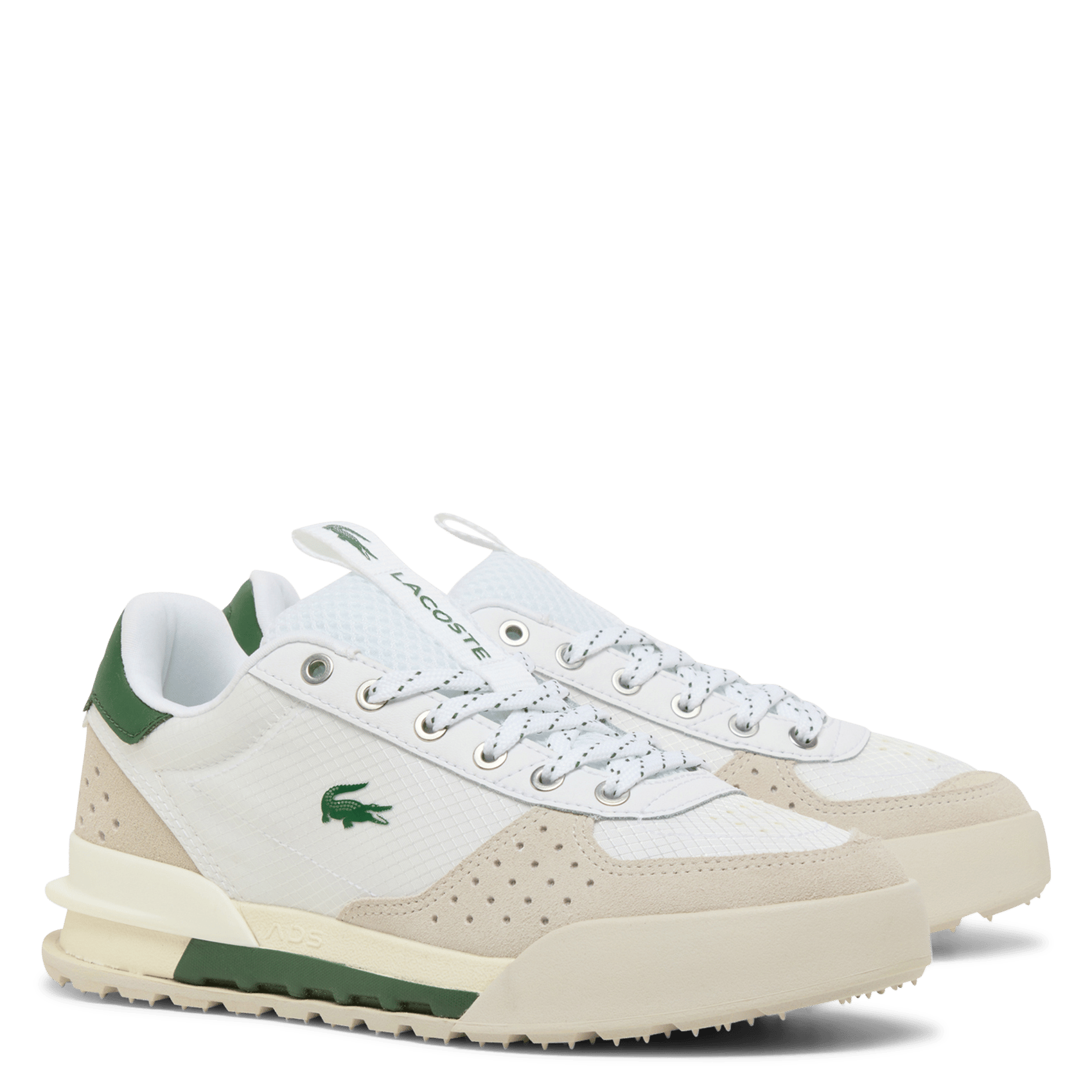 Low-top leather trainers LACOSTE White