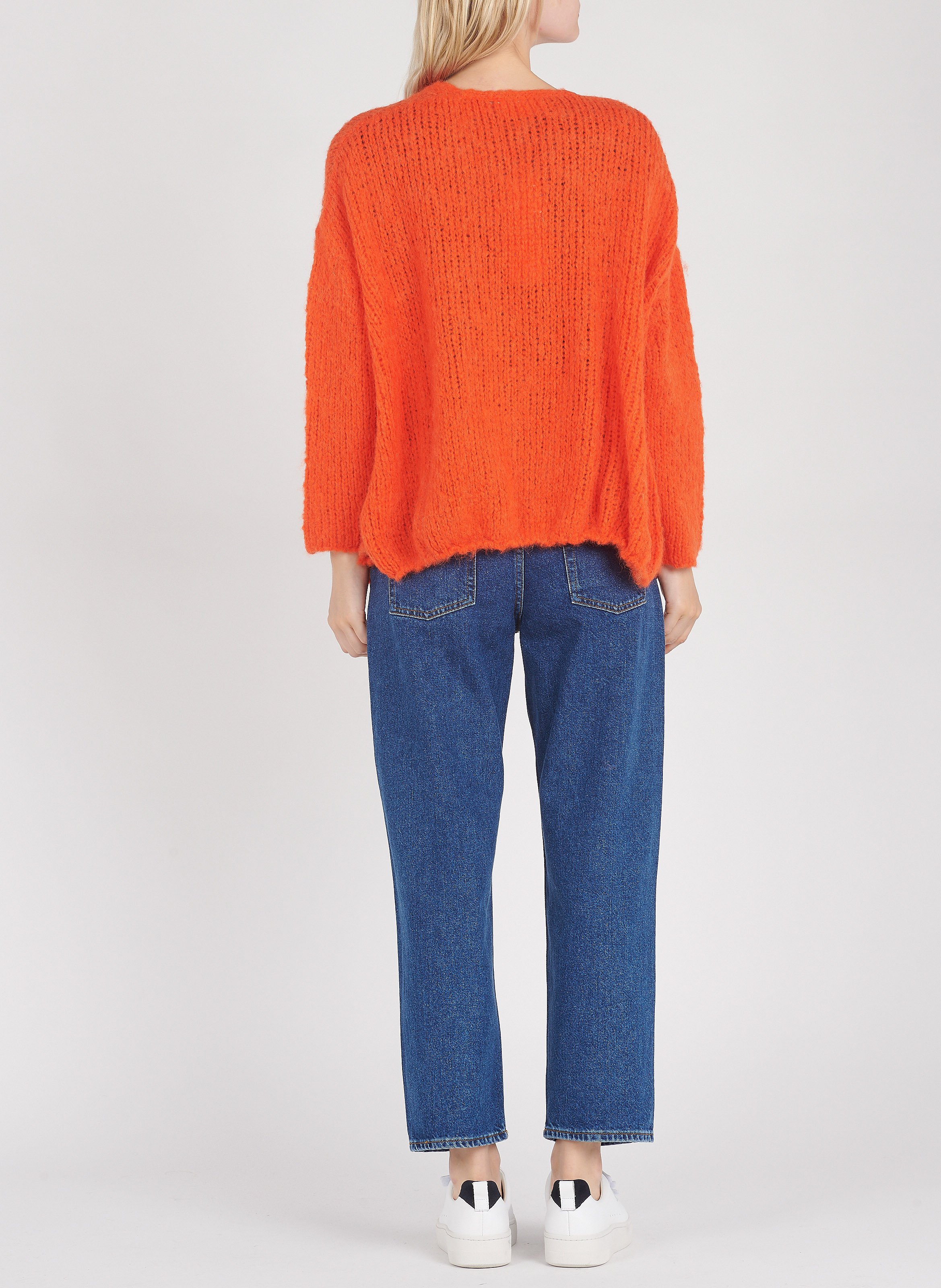 Tee-shirt col rond en coton mélangé AMERICAN VINTAGE Bleu