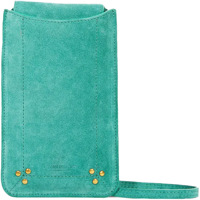 Suede leather phone case JEROME DREYFUSS Green