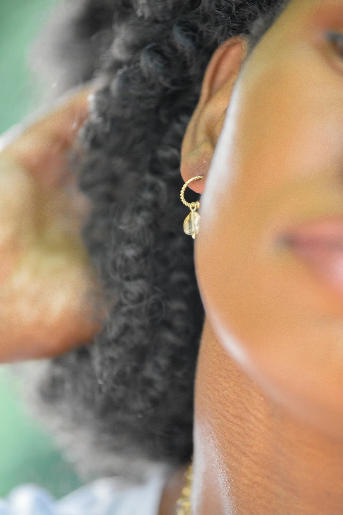 Chrysoprase earrings GINANDGER Green