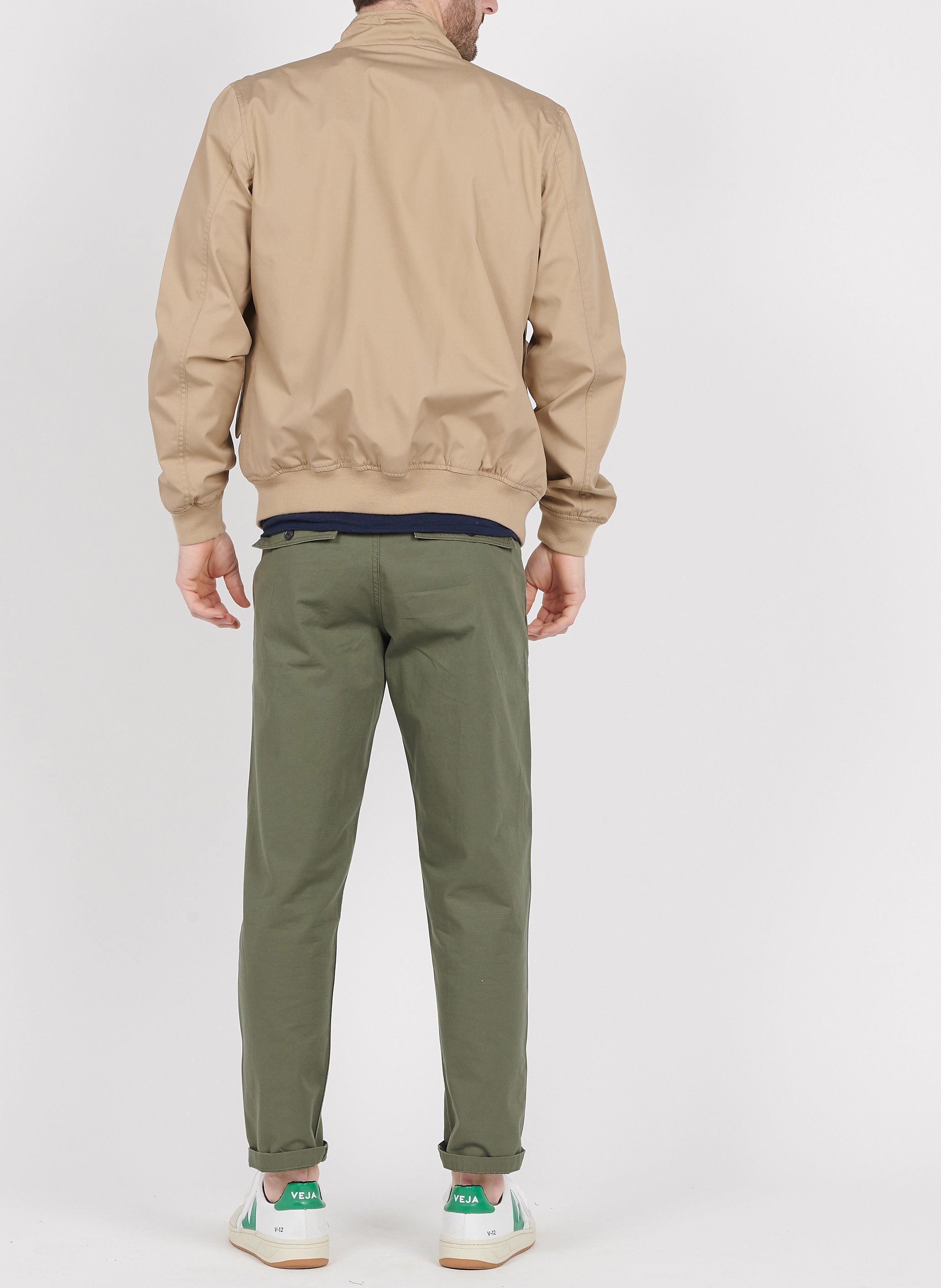 Blouson col montant regular-fit SCHOTT Beige