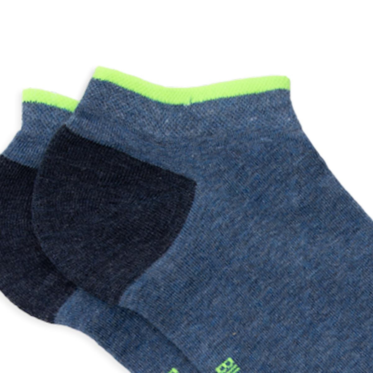 Solid combed cotton ankle socks BILLYBELT Blue