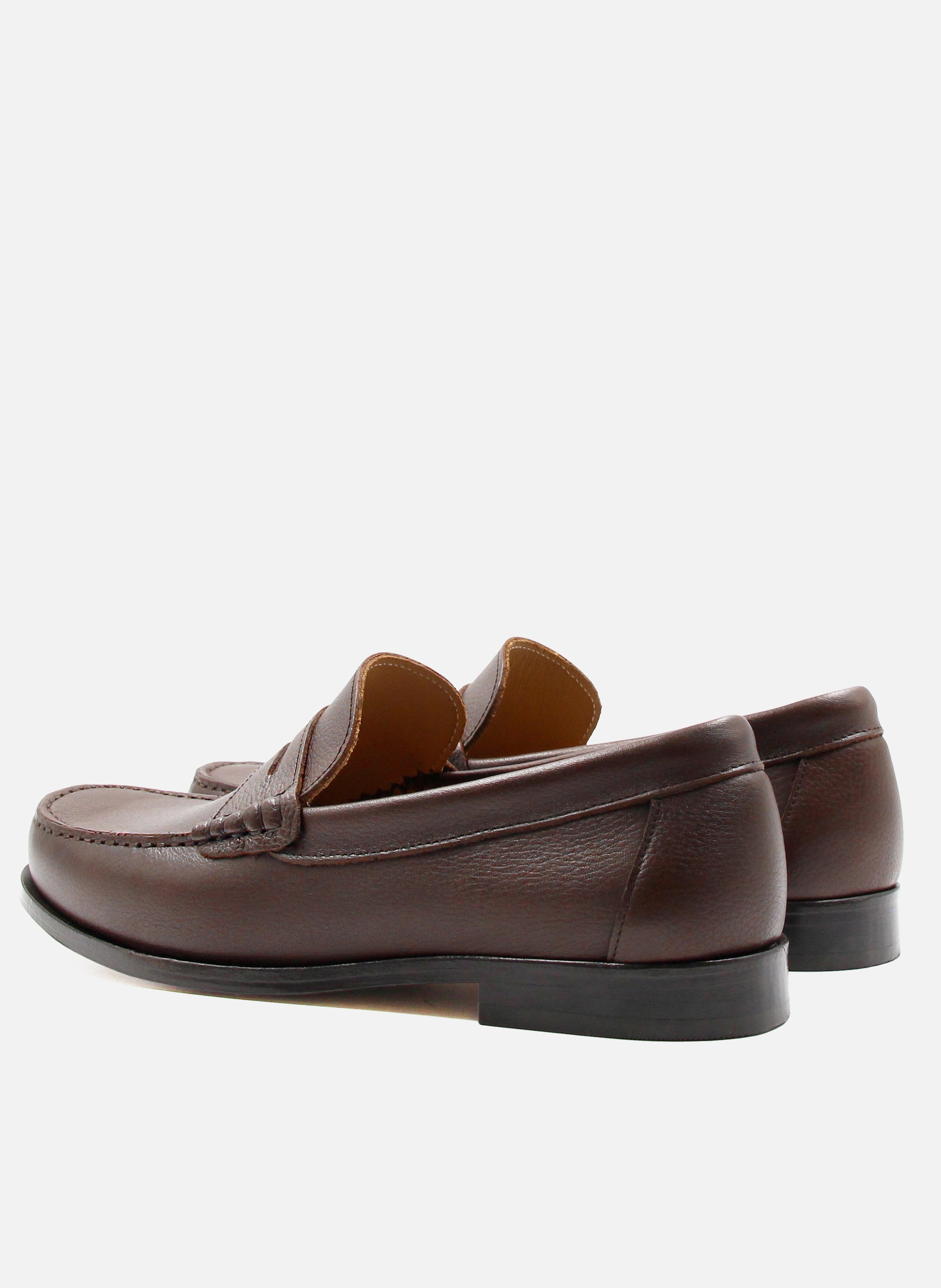 Grained leather Urban loafers JULES & JENN Brown