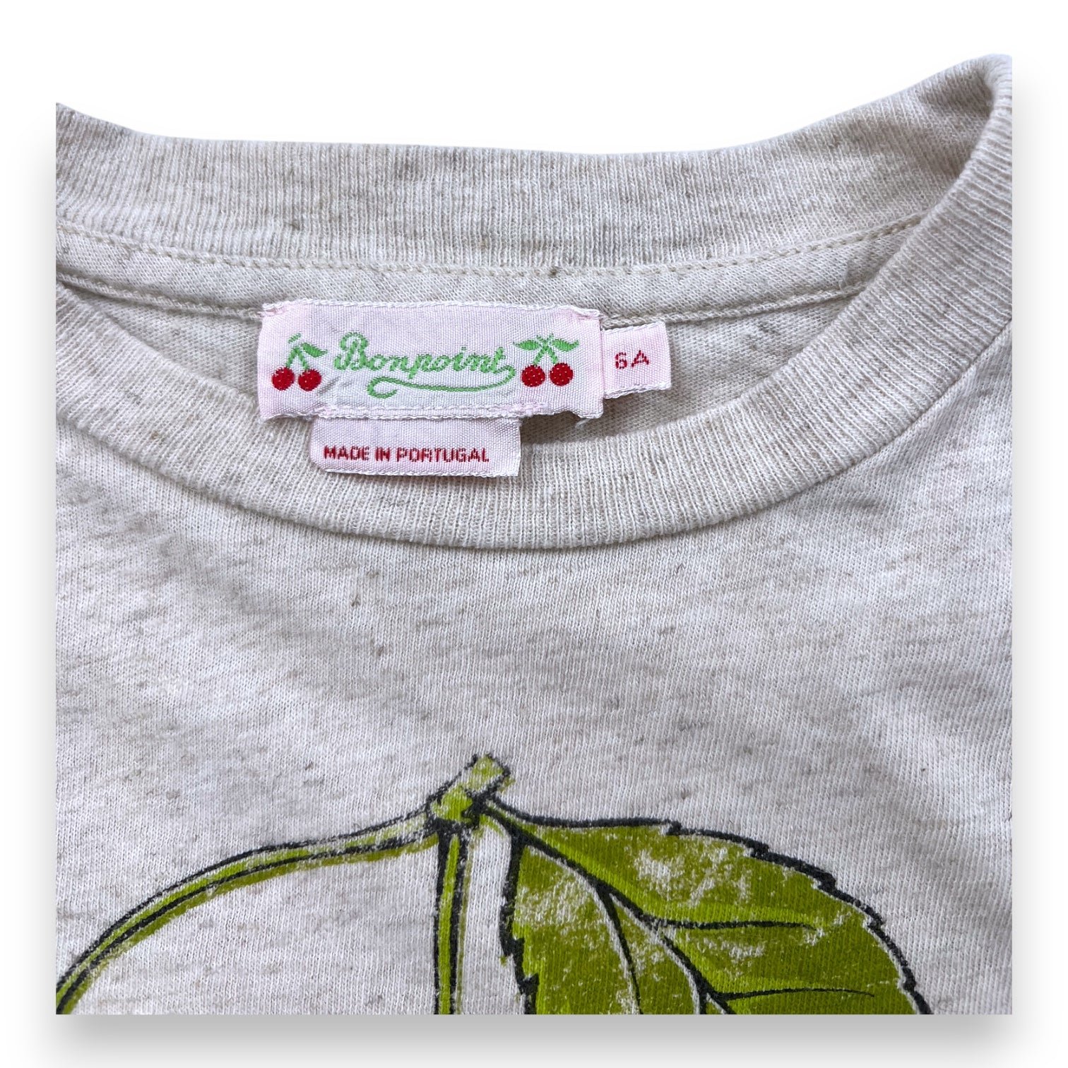 Beige children's T-shirt - 6 years BONPOINT - Seconde Main Beige