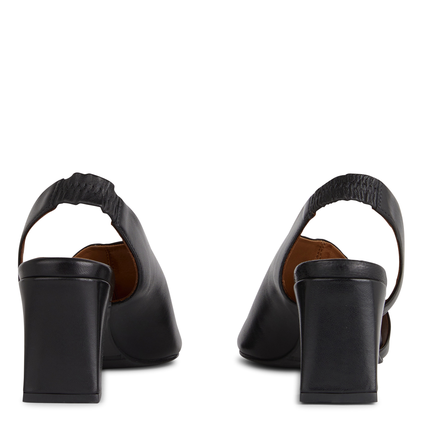 Flat leather mules BILLI BI Black