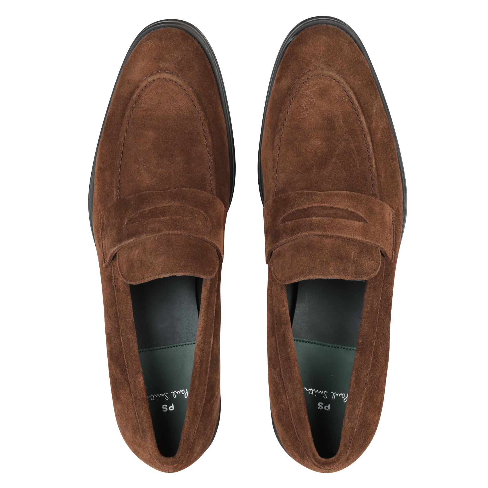 Mocassins à enfiler en cuir PAUL SMITH Marron