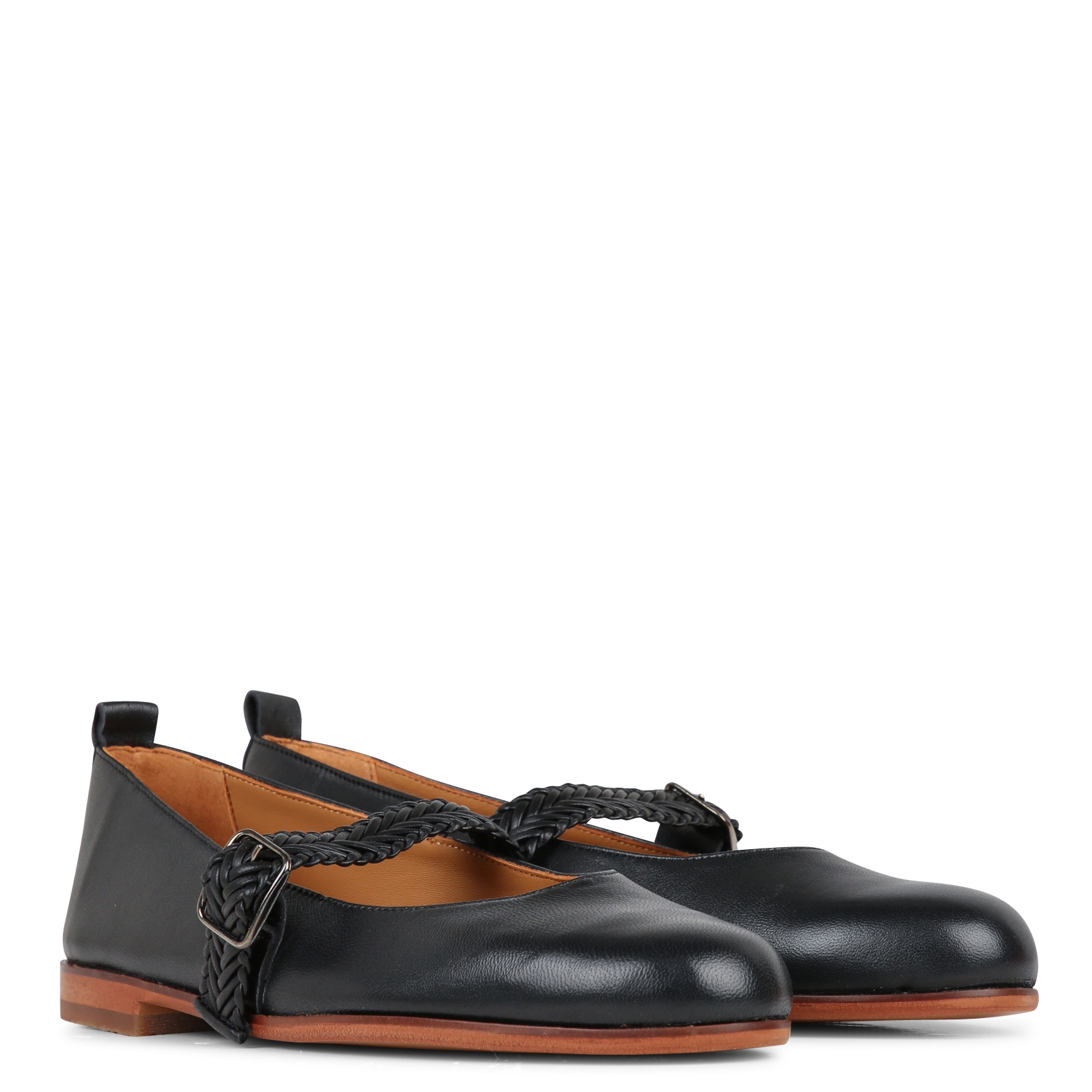 Ballerines en cuir KOSMA MENORCA Noir