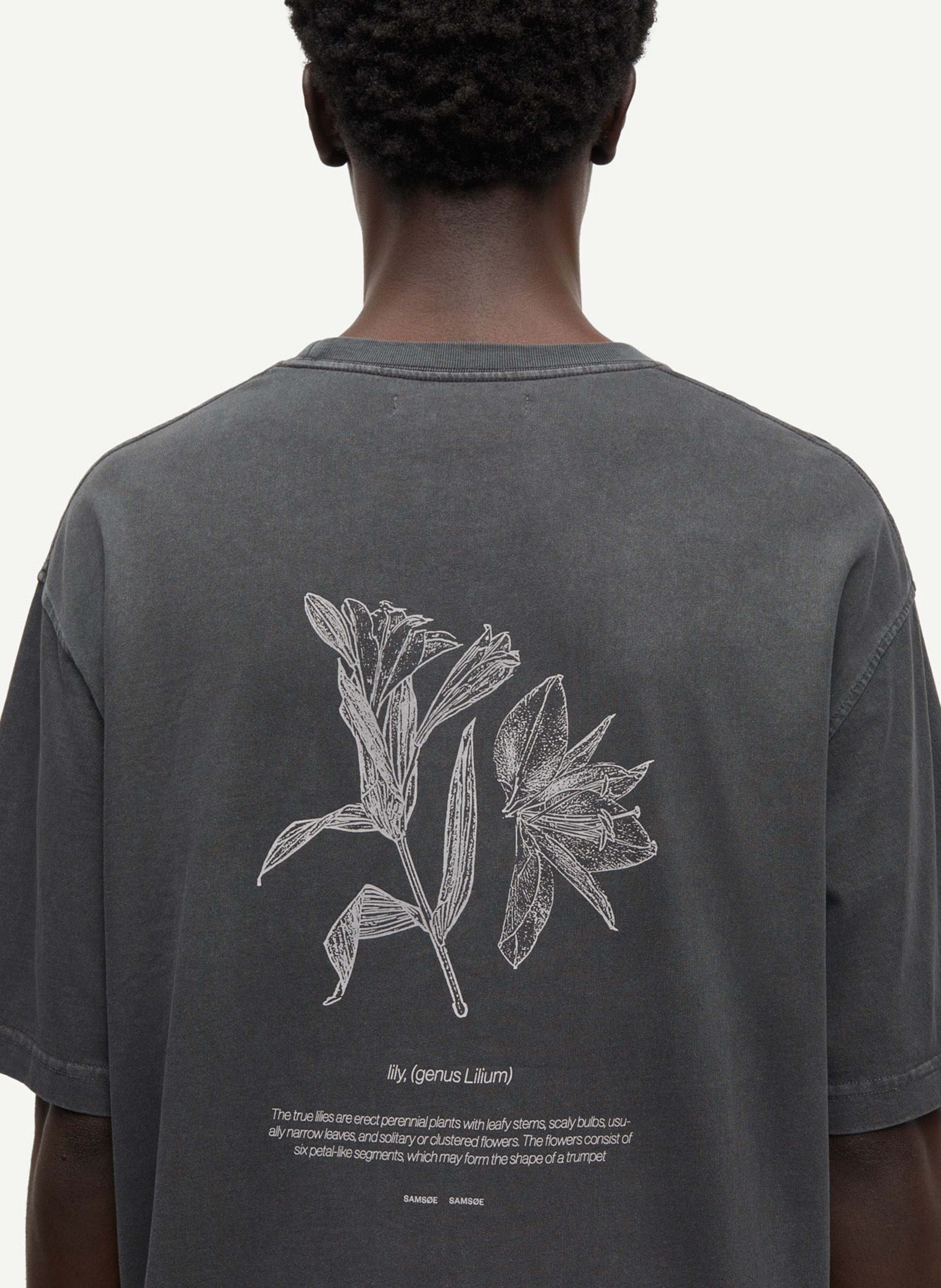 Tee-shirt droit en coton bio imprimé SAMSOE SAMSOE Multicolore