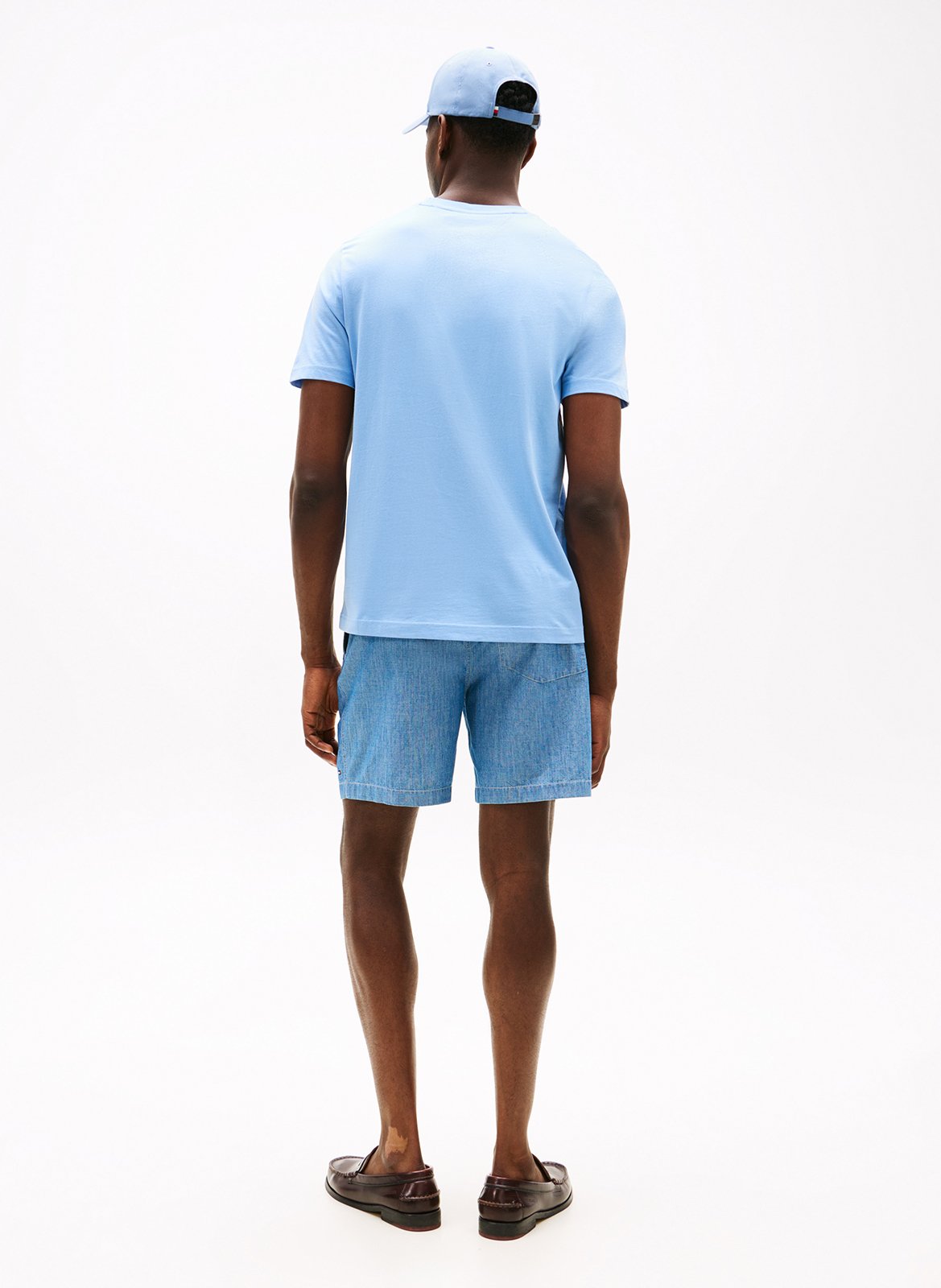 Straight cotton T-shirt TOMMY HILFIGER Blue