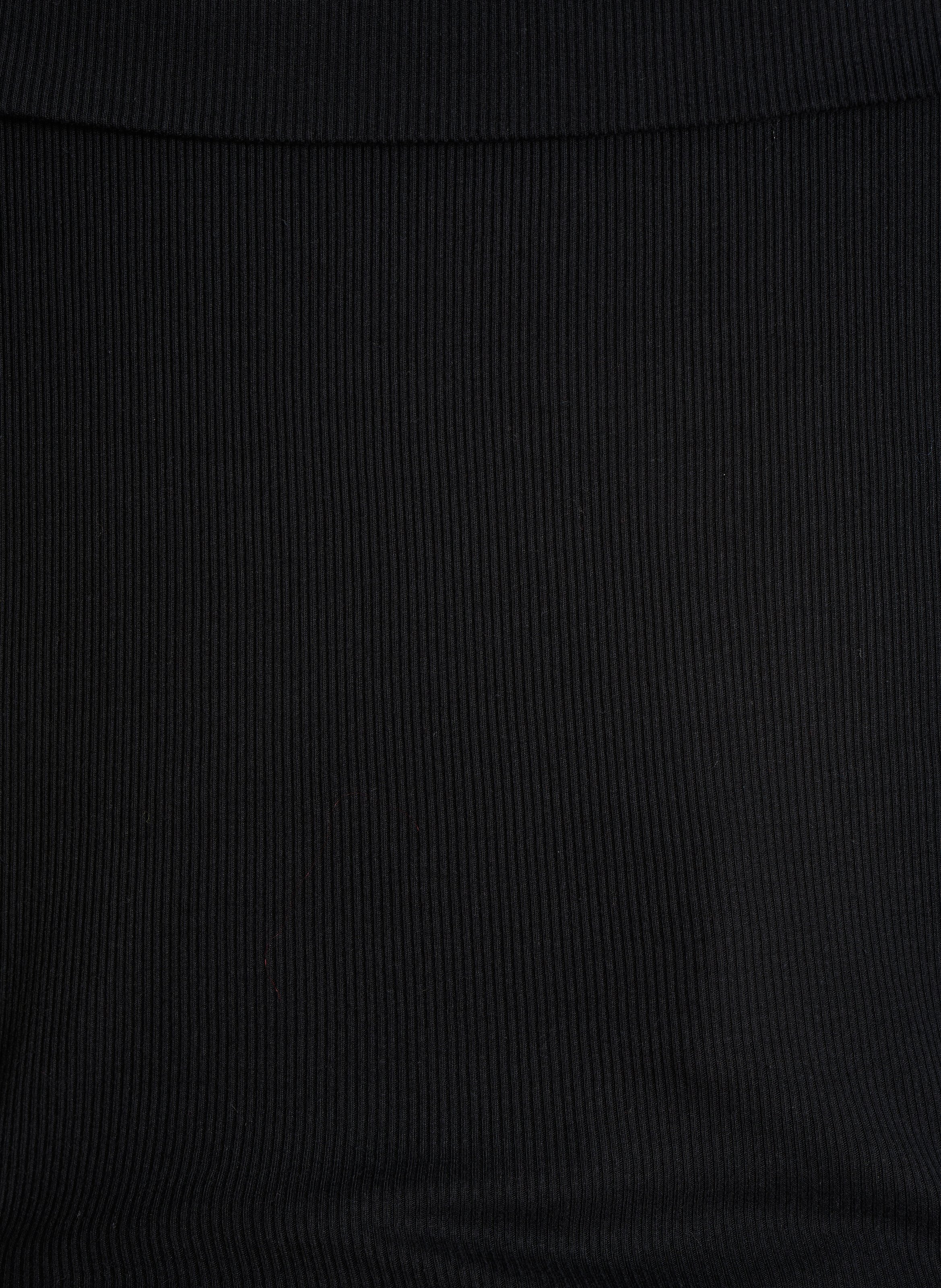 Top droit en coton bio LA FEE MARABOUTEE Noir