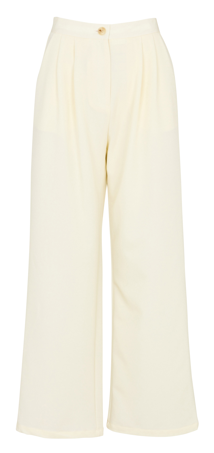 High-waisted wide-leg pleated pants LA PETITE ETOILE Beige